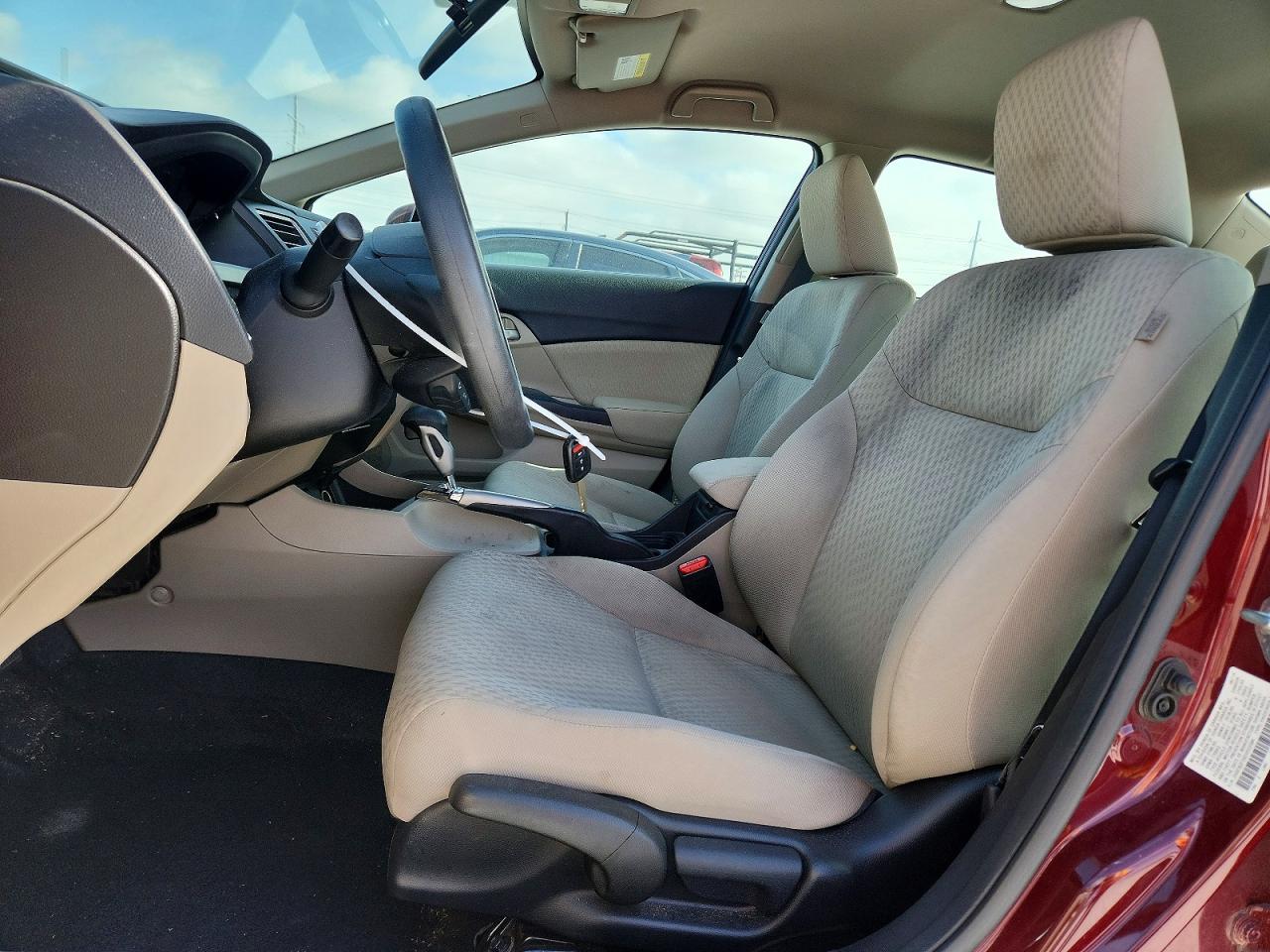 2014 Honda Civic Lx Burgundy vin: 2HGFB2F5XEH553584