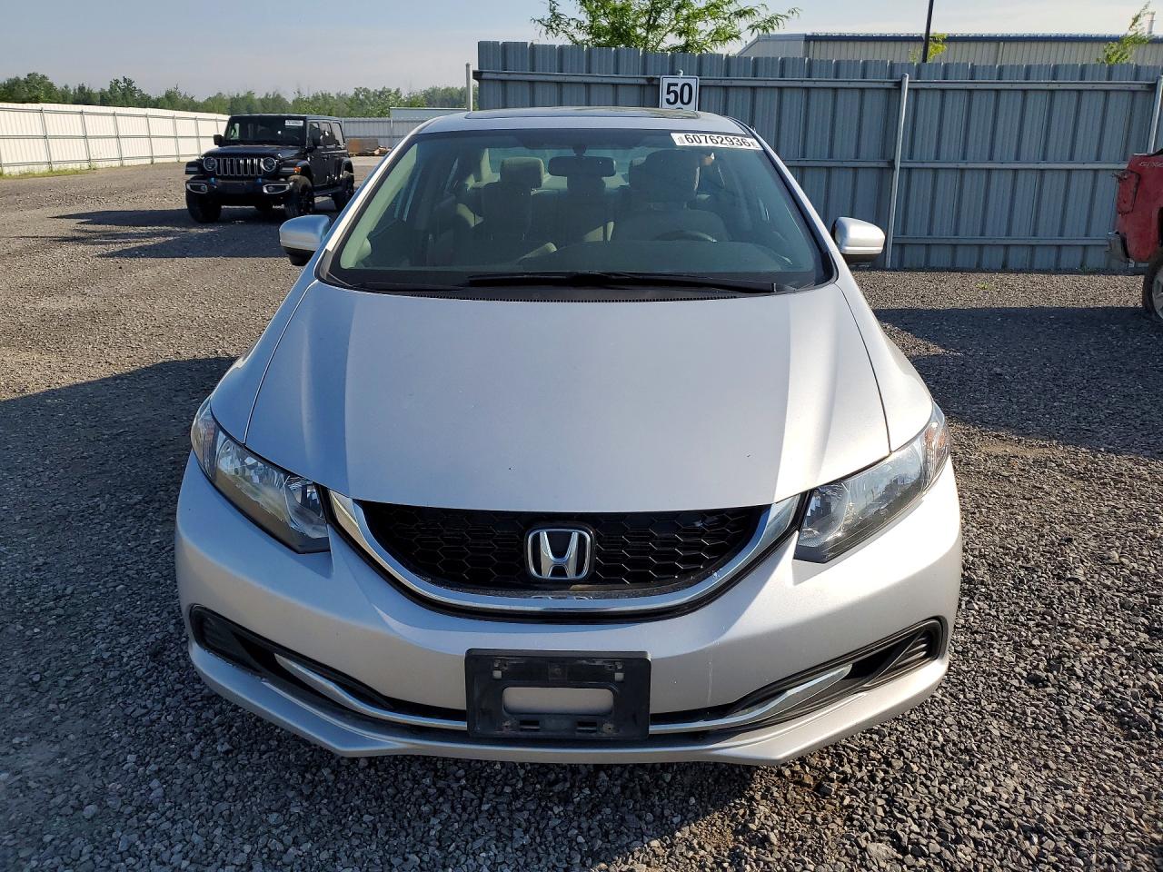 2015 Honda Civic Lx Silver vin: 2HGFB2F5XFH008650