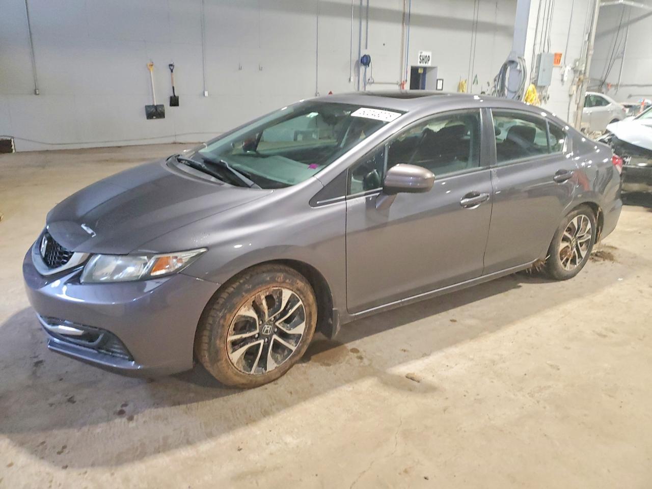 2015 Honda Civic Lx Серый vin: 2HGFB2F5XFH014206