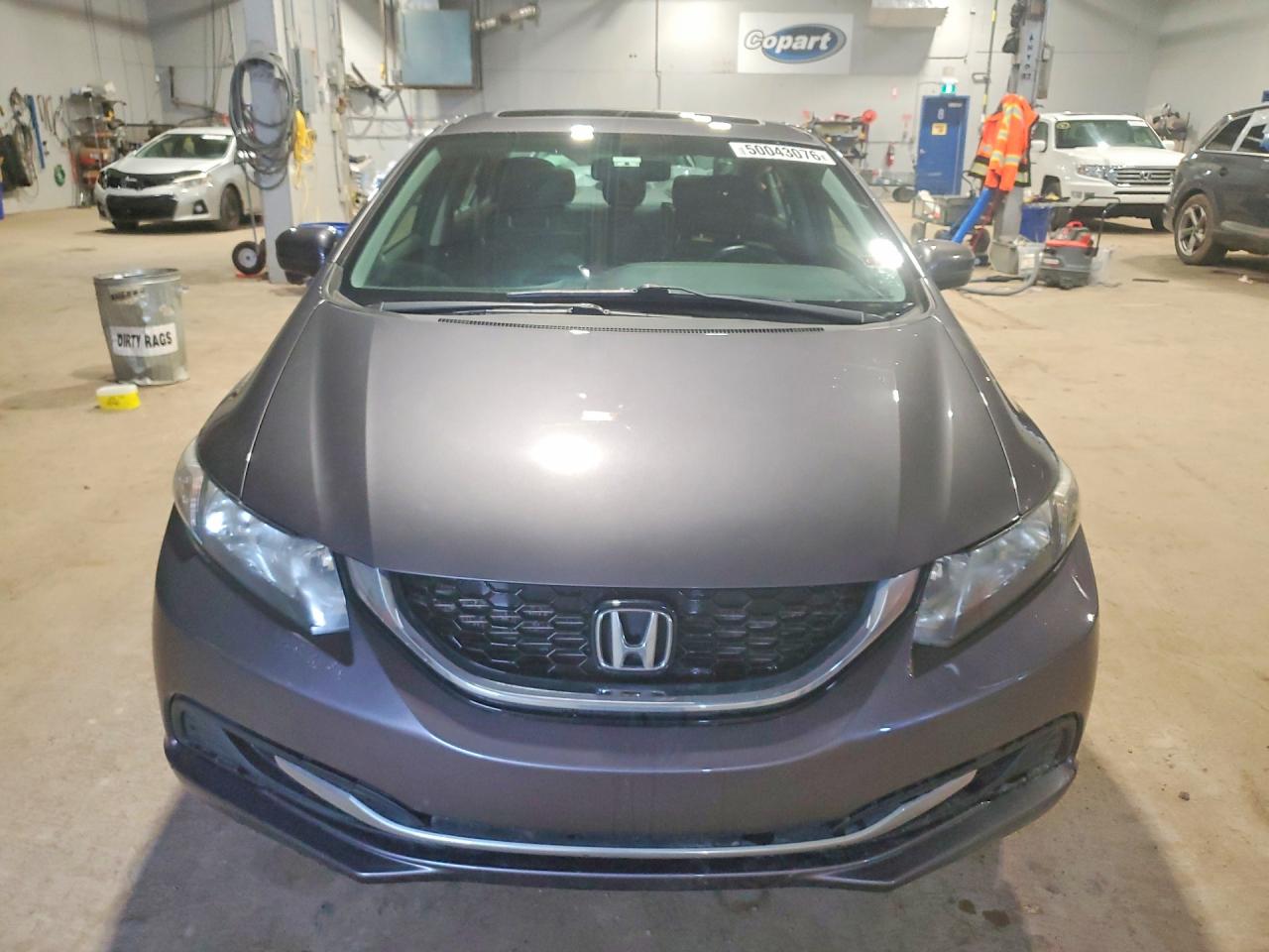2015 Honda Civic Lx Gray vin: 2HGFB2F5XFH014206