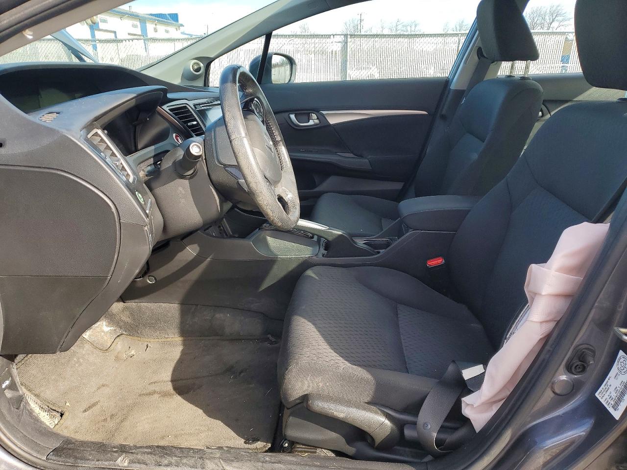 2015 Honda Civic Lx Gray vin: 2HGFB2F5XFH014206