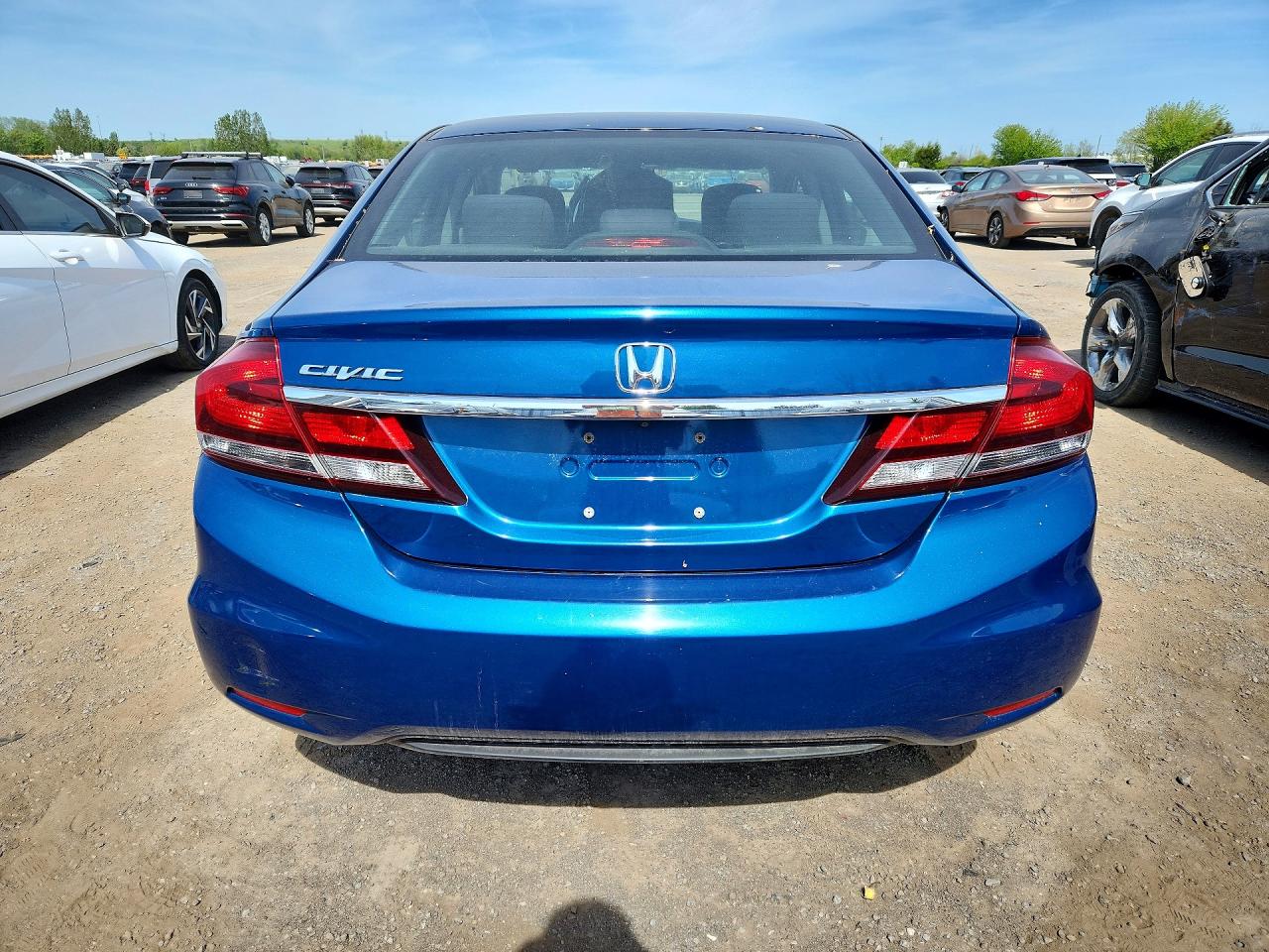 2015 Honda Civic Lx Blue vin: 2HGFB2F5XFH016716