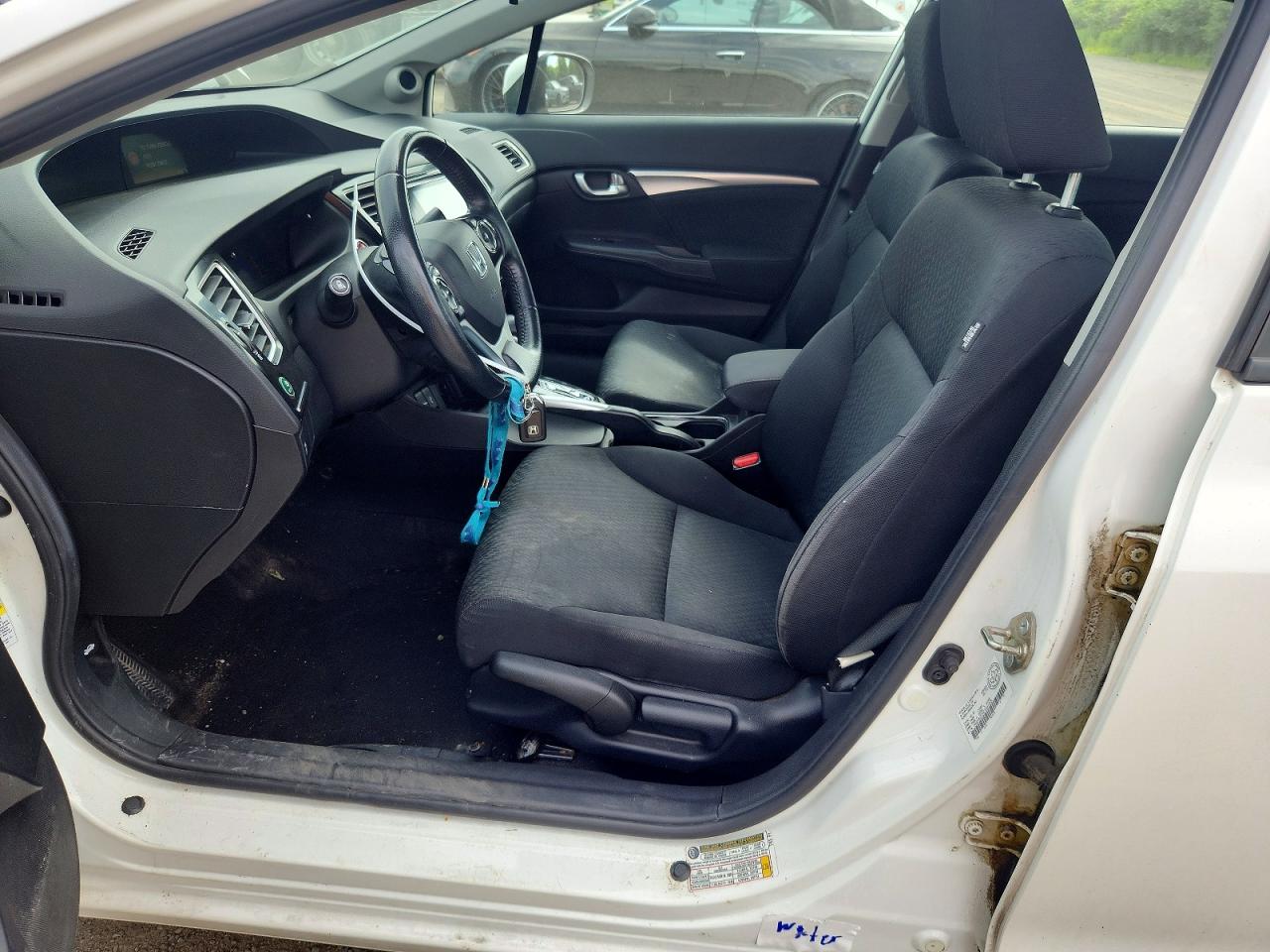 2015 Honda Civic Lx White vin: 2HGFB2F5XFH037226