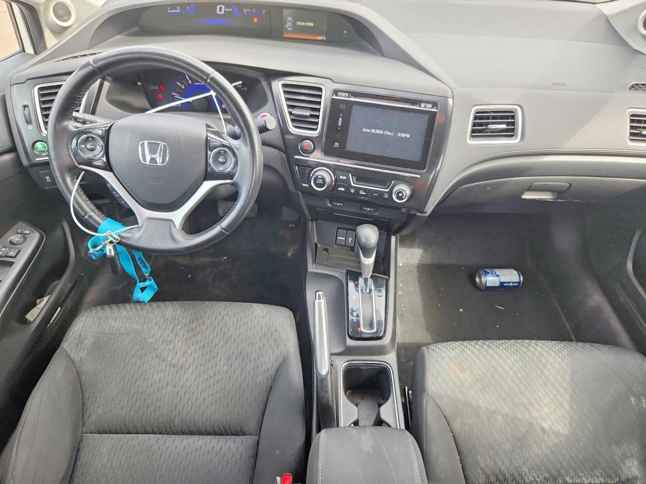 2015 Honda Civic Lx White vin: 2HGFB2F5XFH037226