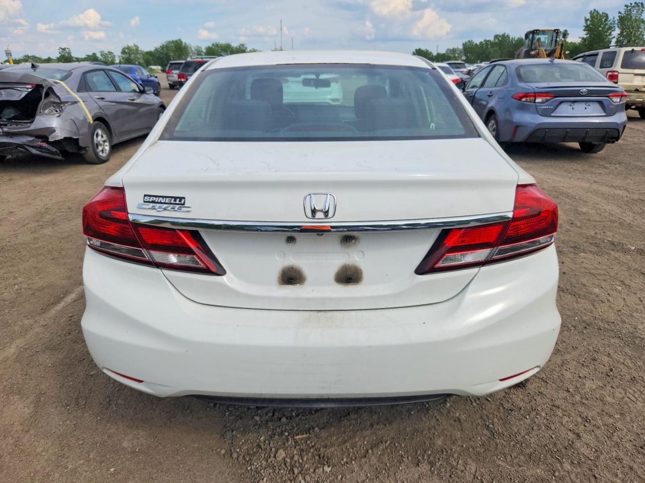 2015 Honda Civic Lx White vin: 2HGFB2F5XFH037226