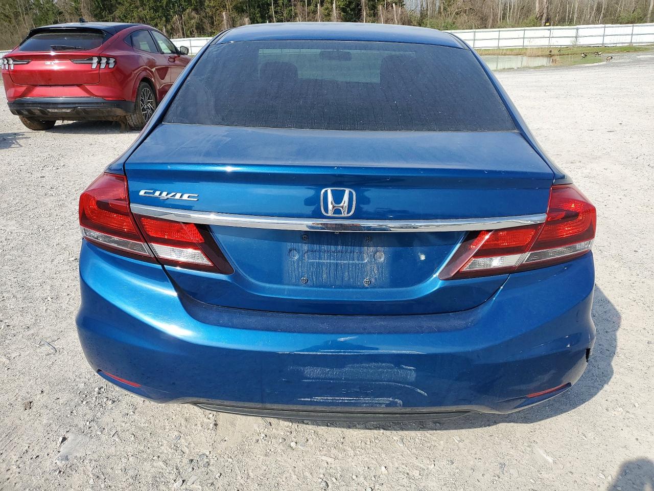 2015 Honda Civic Lx Blue vin: 2HGFB2F5XFH059307