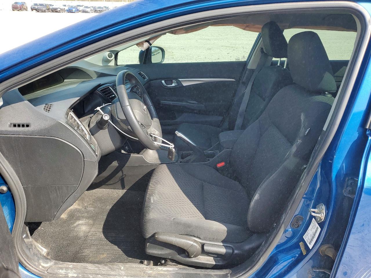 2015 Honda Civic Lx Blue vin: 2HGFB2F5XFH059307