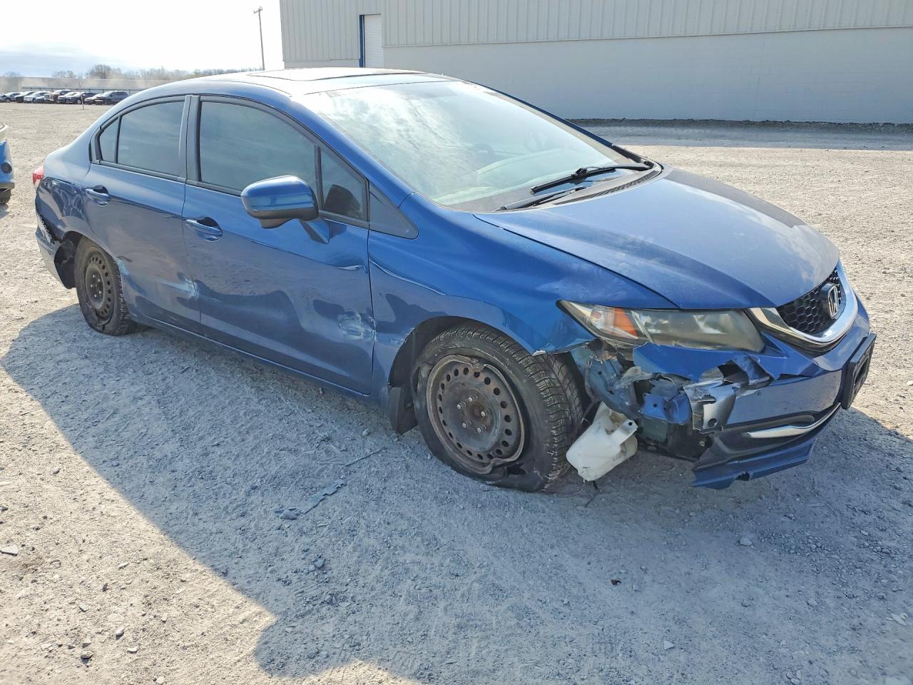 2015 Honda Civic Lx Blue vin: 2HGFB2F5XFH059307