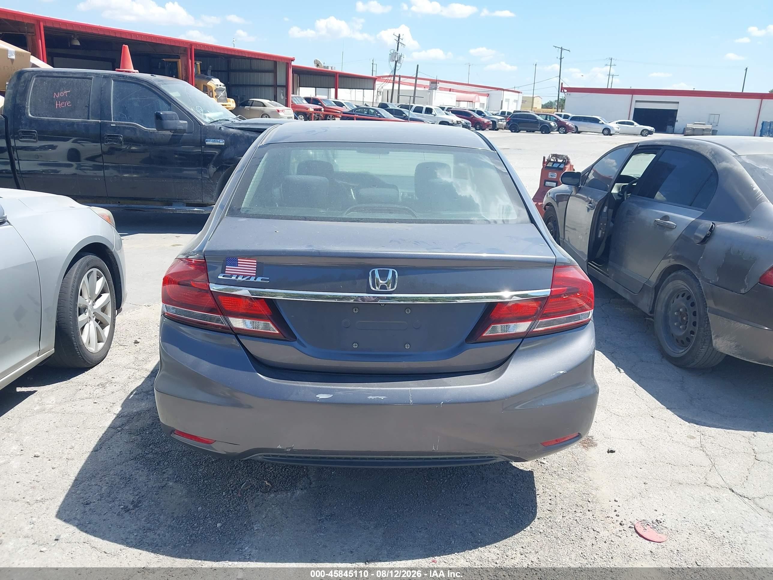 2015 Honda Civic Lx Серый vin: 2HGFB2F5XFH506055