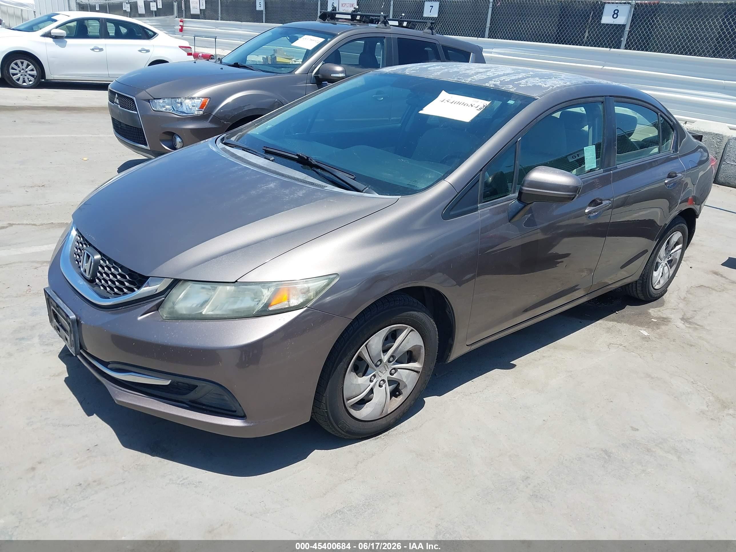 2015 Honda Civic Lx Gray vin: 2HGFB2F5XFH533840