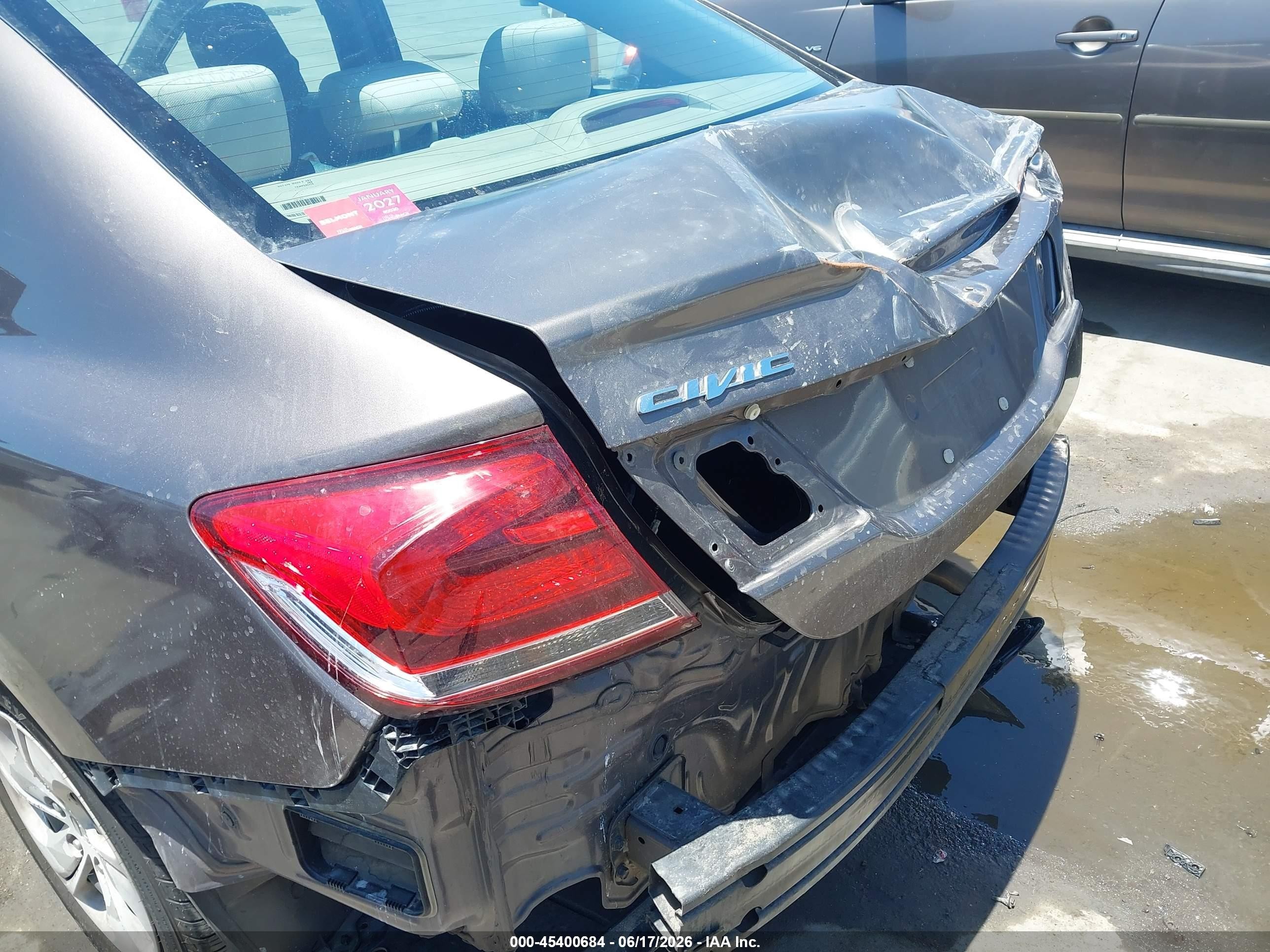 2015 Honda Civic Lx Gray vin: 2HGFB2F5XFH533840