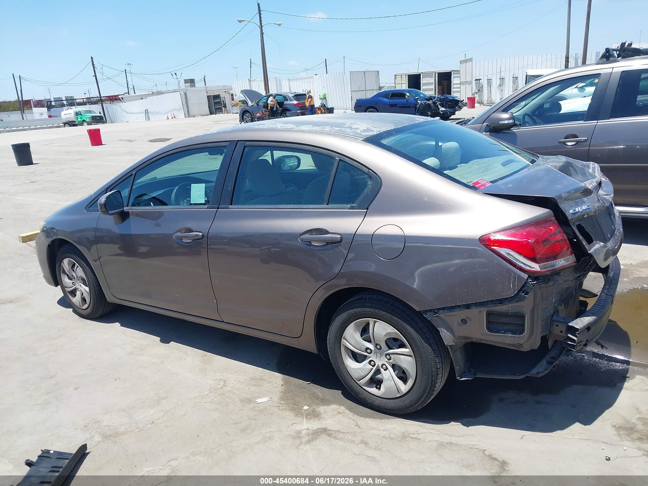 2015 Honda Civic Lx Gray vin: 2HGFB2F5XFH533840