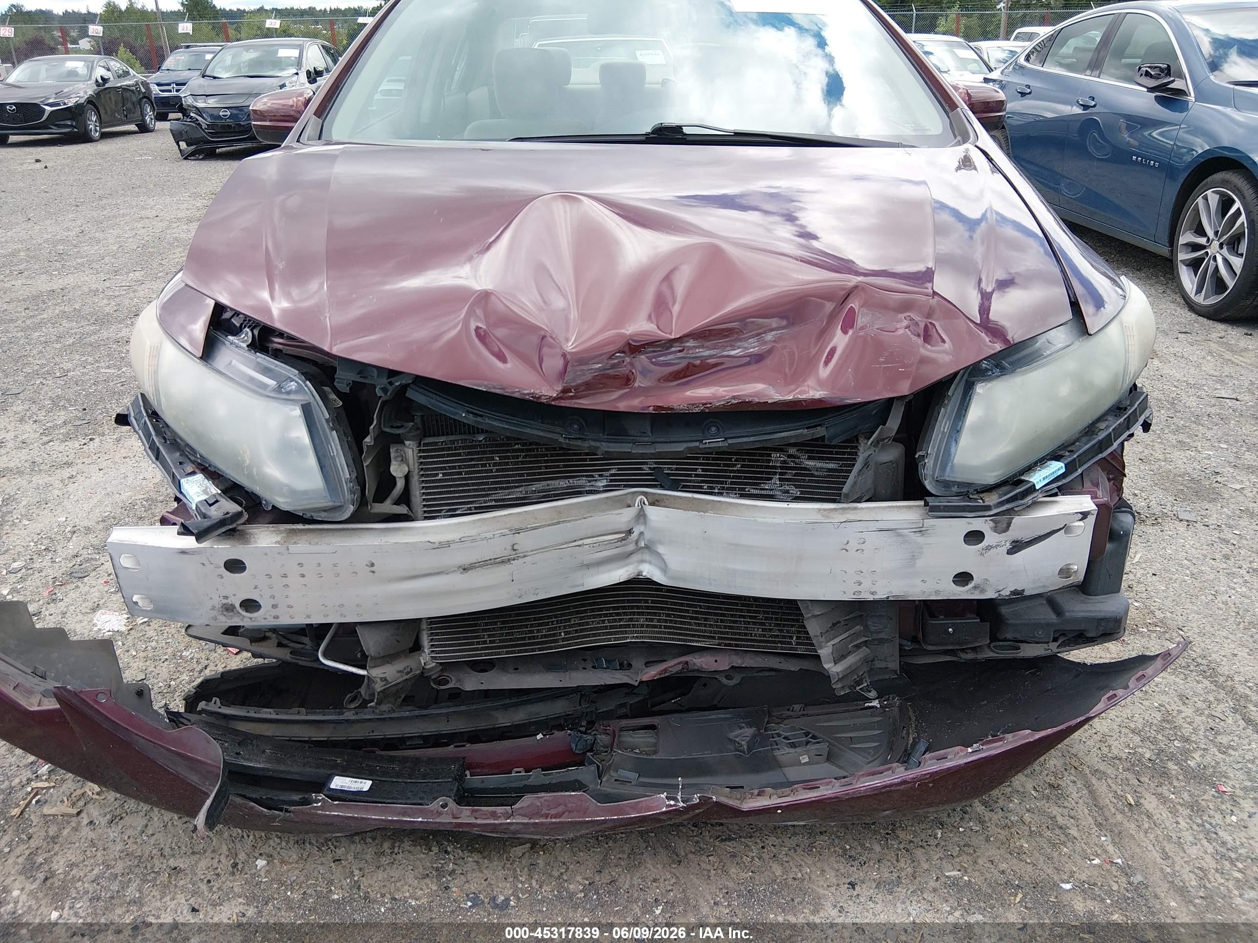 2015 Honda Civic Lx Red vin: 2HGFB2F5XFH539444