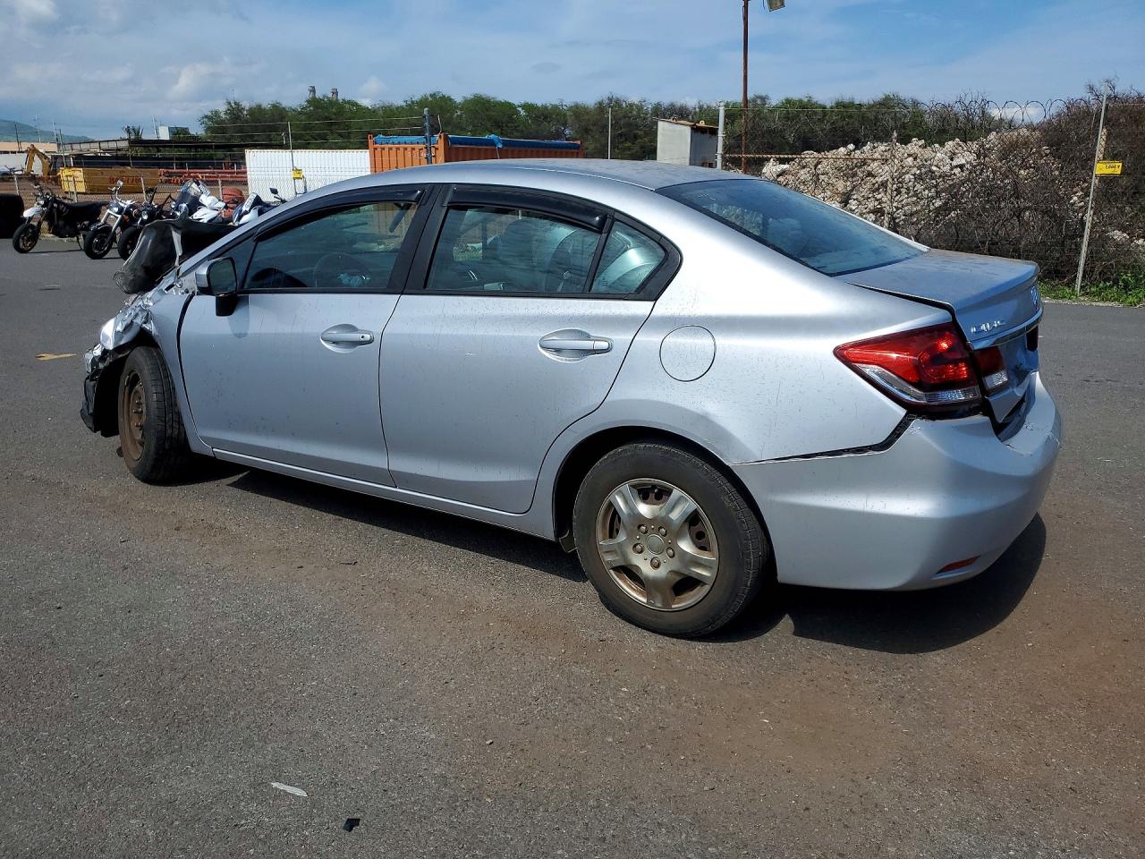 2015 Honda Civic Lx Silver vin: 2HGFB2F5XFH553392
