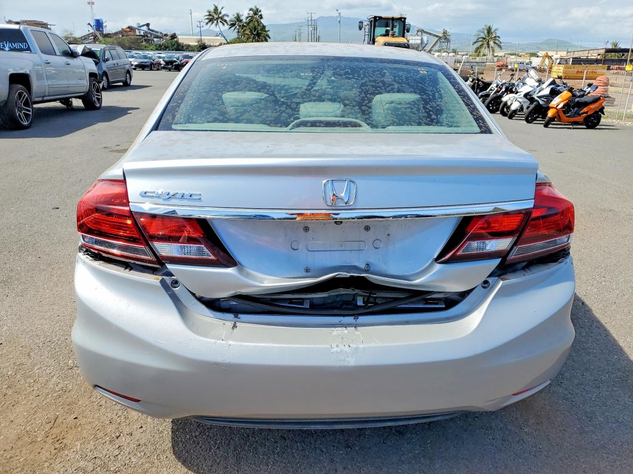 2015 Honda Civic Lx Silver vin: 2HGFB2F5XFH553392
