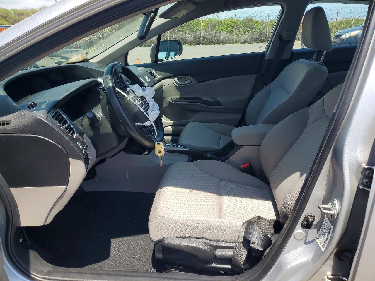 2015 Honda Civic Lx Silver vin: 2HGFB2F5XFH553392