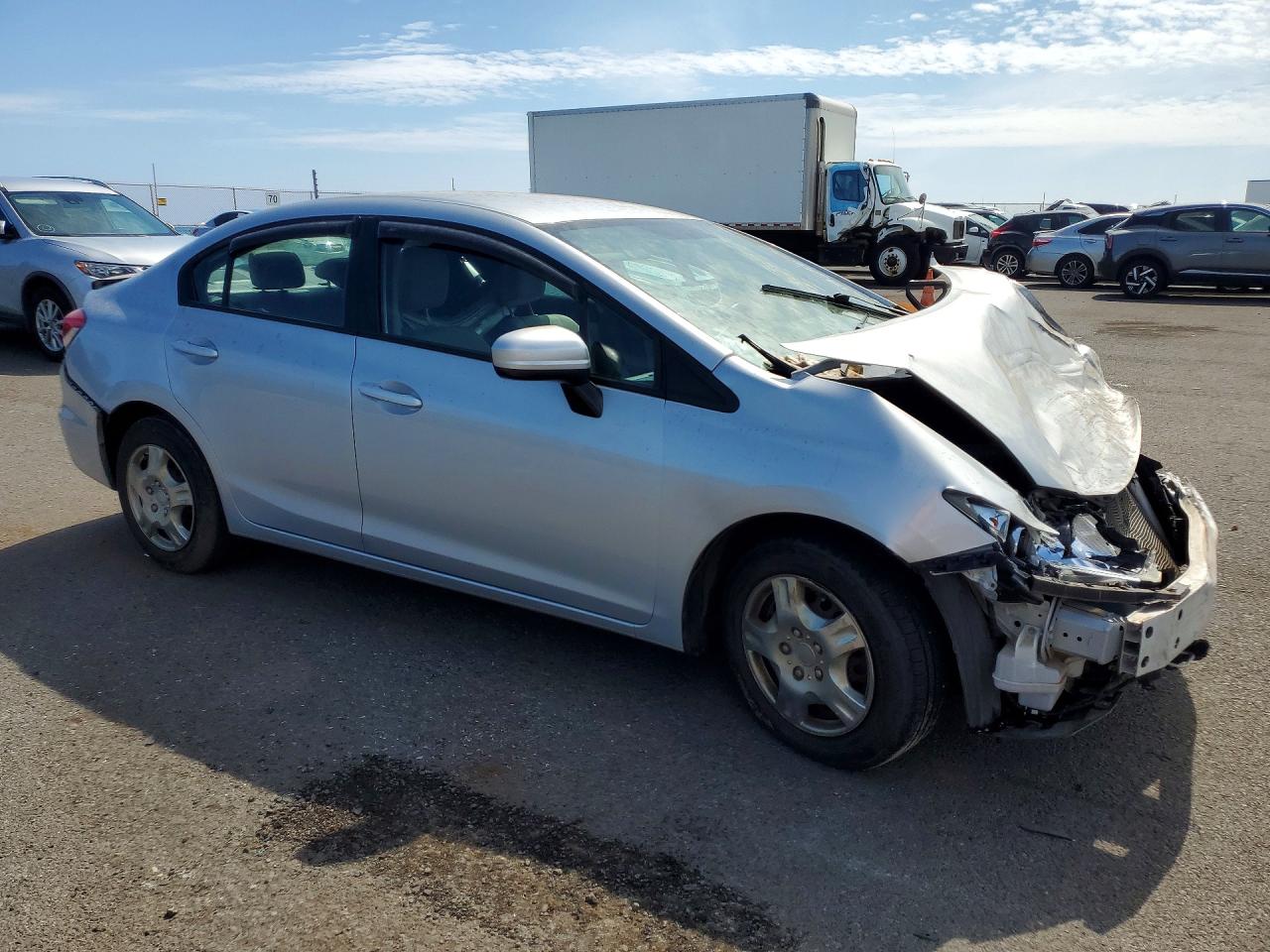 2015 Honda Civic Lx Silver vin: 2HGFB2F5XFH553392