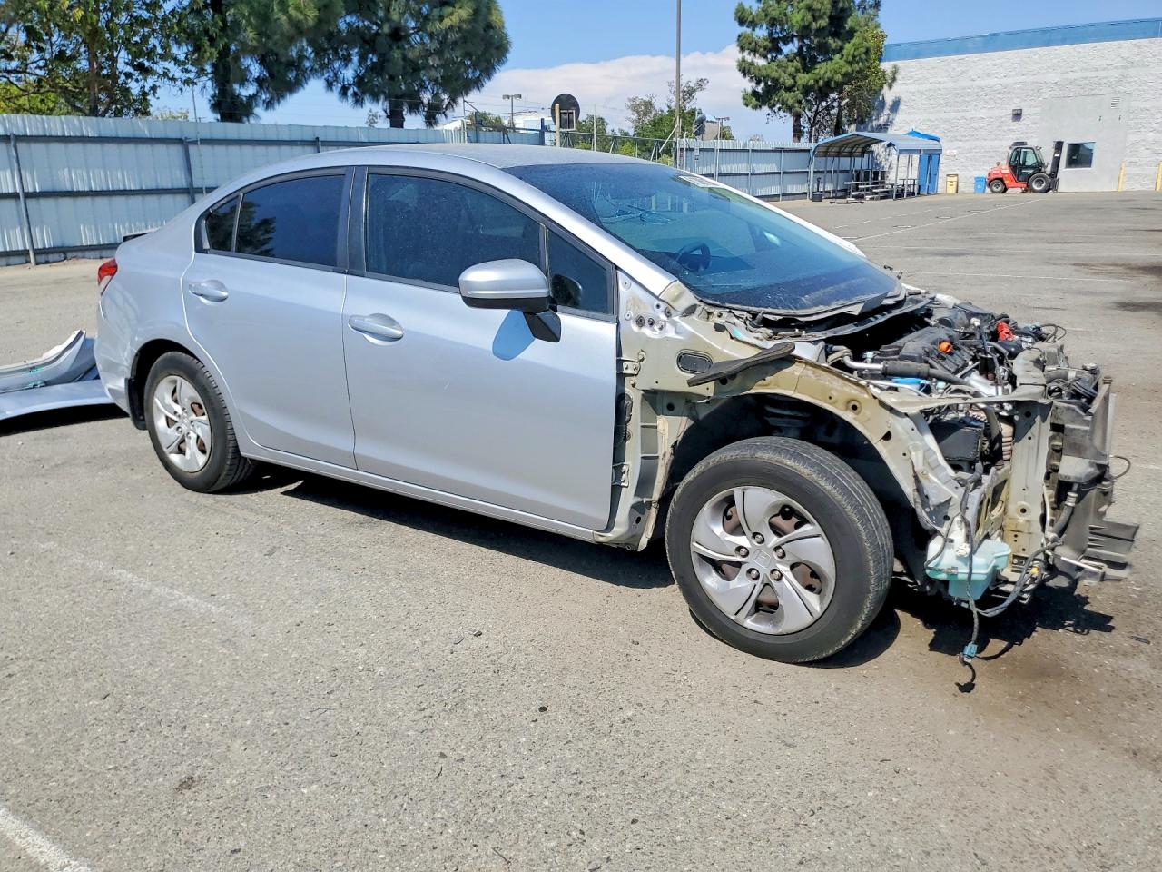 2015 Honda Civic Lx Silver vin: 2HGFB2F5XFH559547