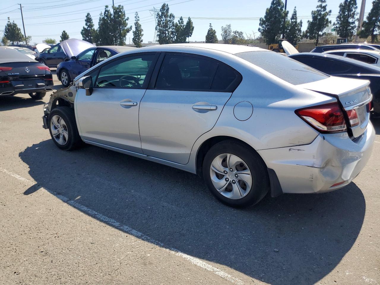 2015 Honda Civic Lx Silver vin: 2HGFB2F5XFH559547