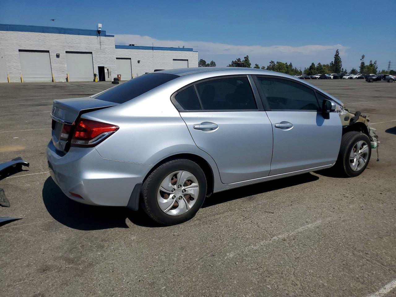 2015 Honda Civic Lx Silver vin: 2HGFB2F5XFH559547