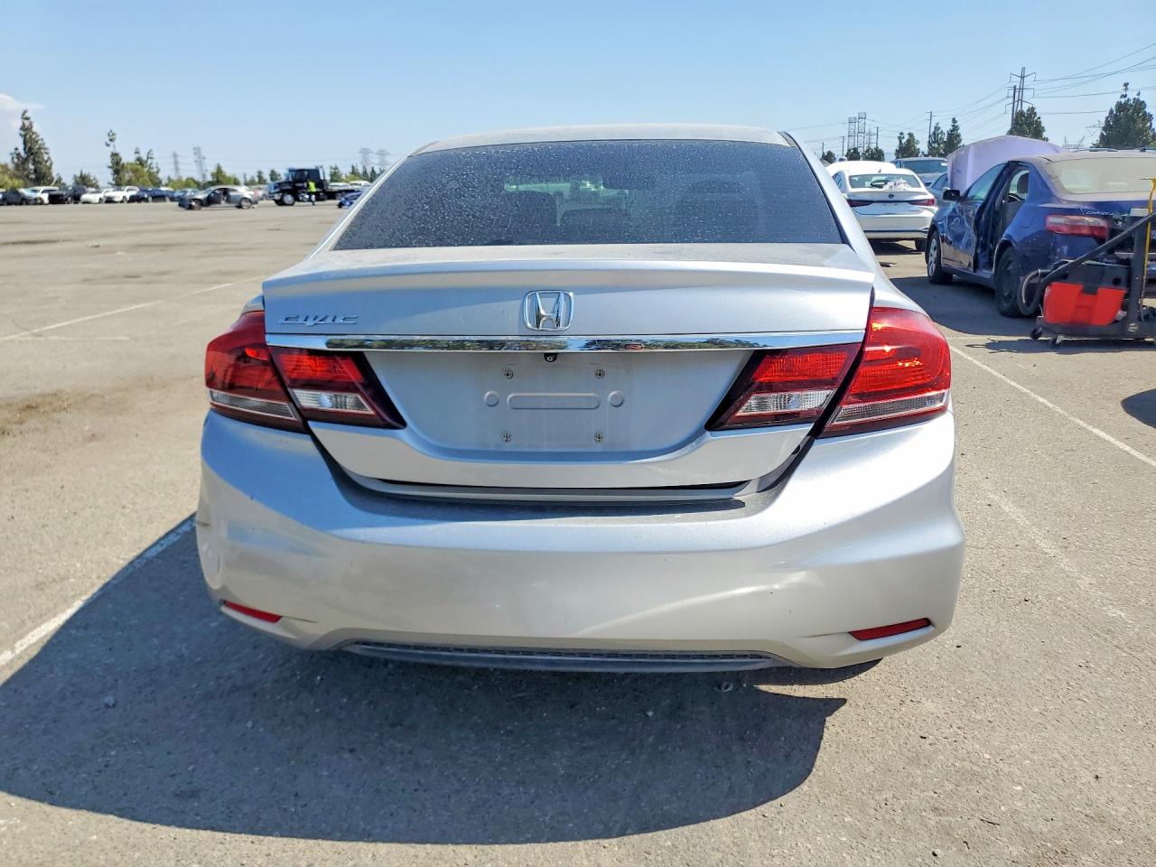 2015 Honda Civic Lx Silver vin: 2HGFB2F5XFH559547