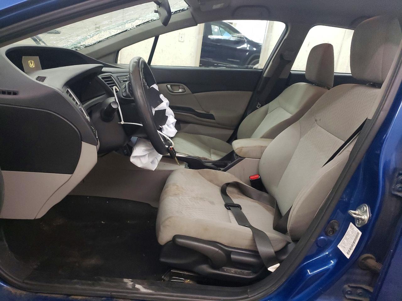 2015 Honda Civic Lx Blue vin: 2HGFB2F5XFH562190