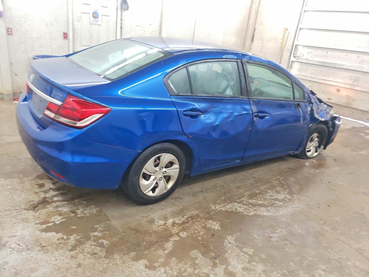 2015 Honda Civic Lx Blue vin: 2HGFB2F5XFH562190