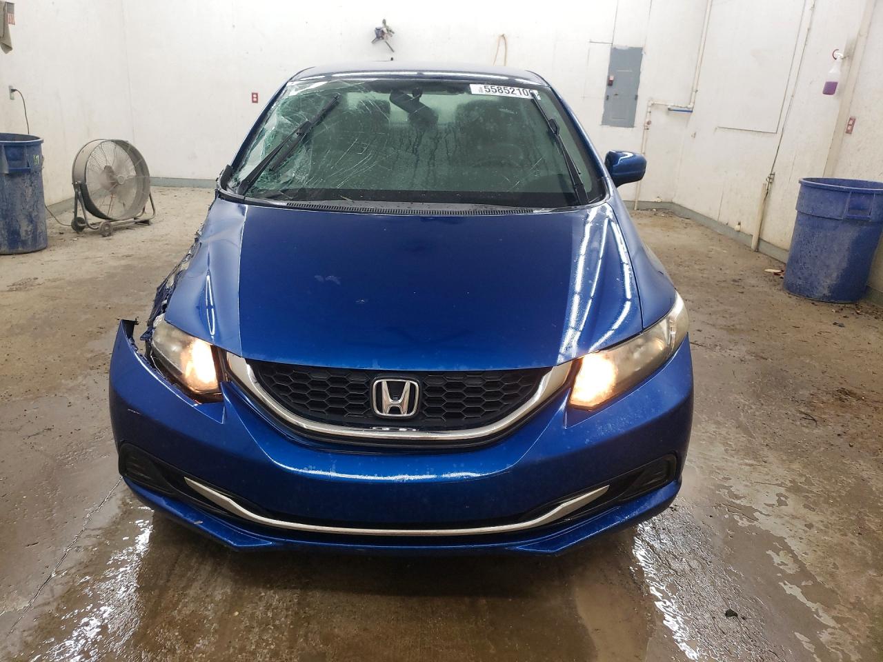2015 Honda Civic Lx Blue vin: 2HGFB2F5XFH562190