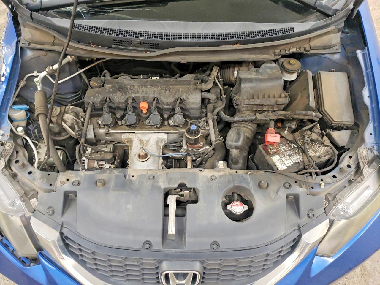 2015 Honda Civic Lx Blue vin: 2HGFB2F5XFH562190