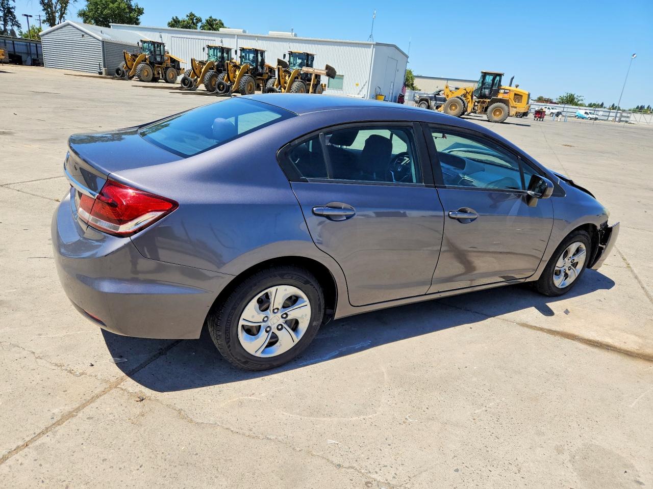 2015 Honda Civic Lx Gray vin: 2HGFB2F5XFH565106