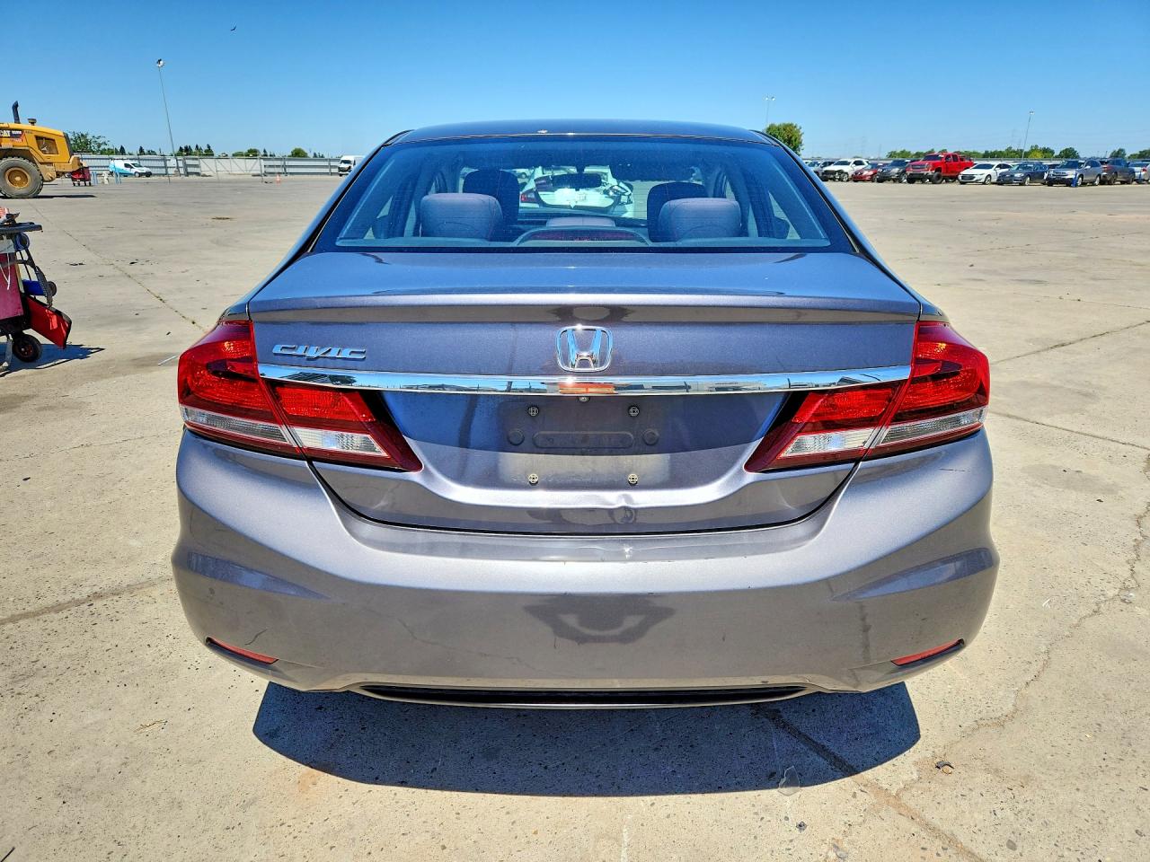2015 Honda Civic Lx Gray vin: 2HGFB2F5XFH565106
