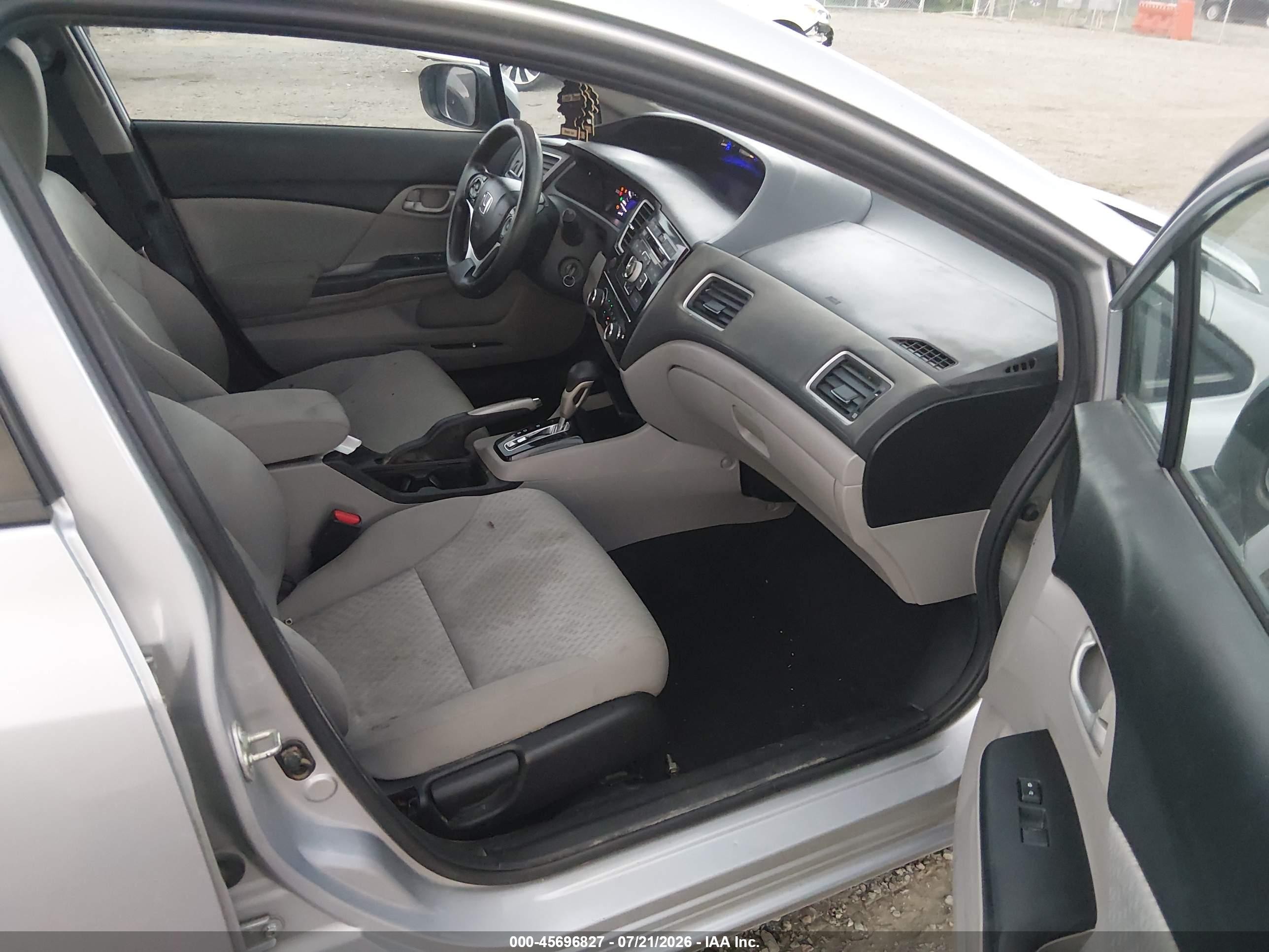 2015 Honda Civic Lx Silver vin: 2HGFB2F5XFH566143
