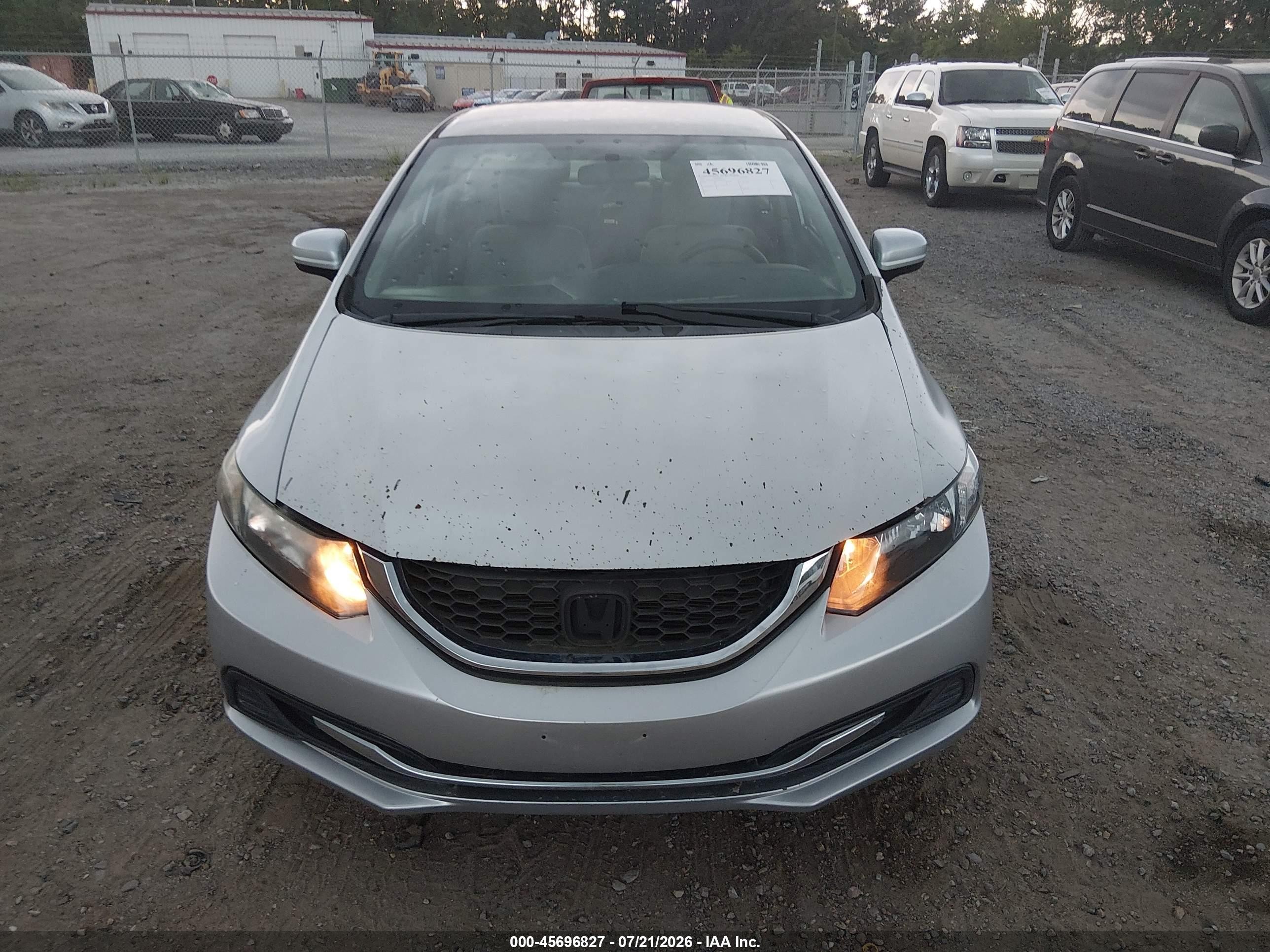 2015 Honda Civic Lx Silver vin: 2HGFB2F5XFH566143