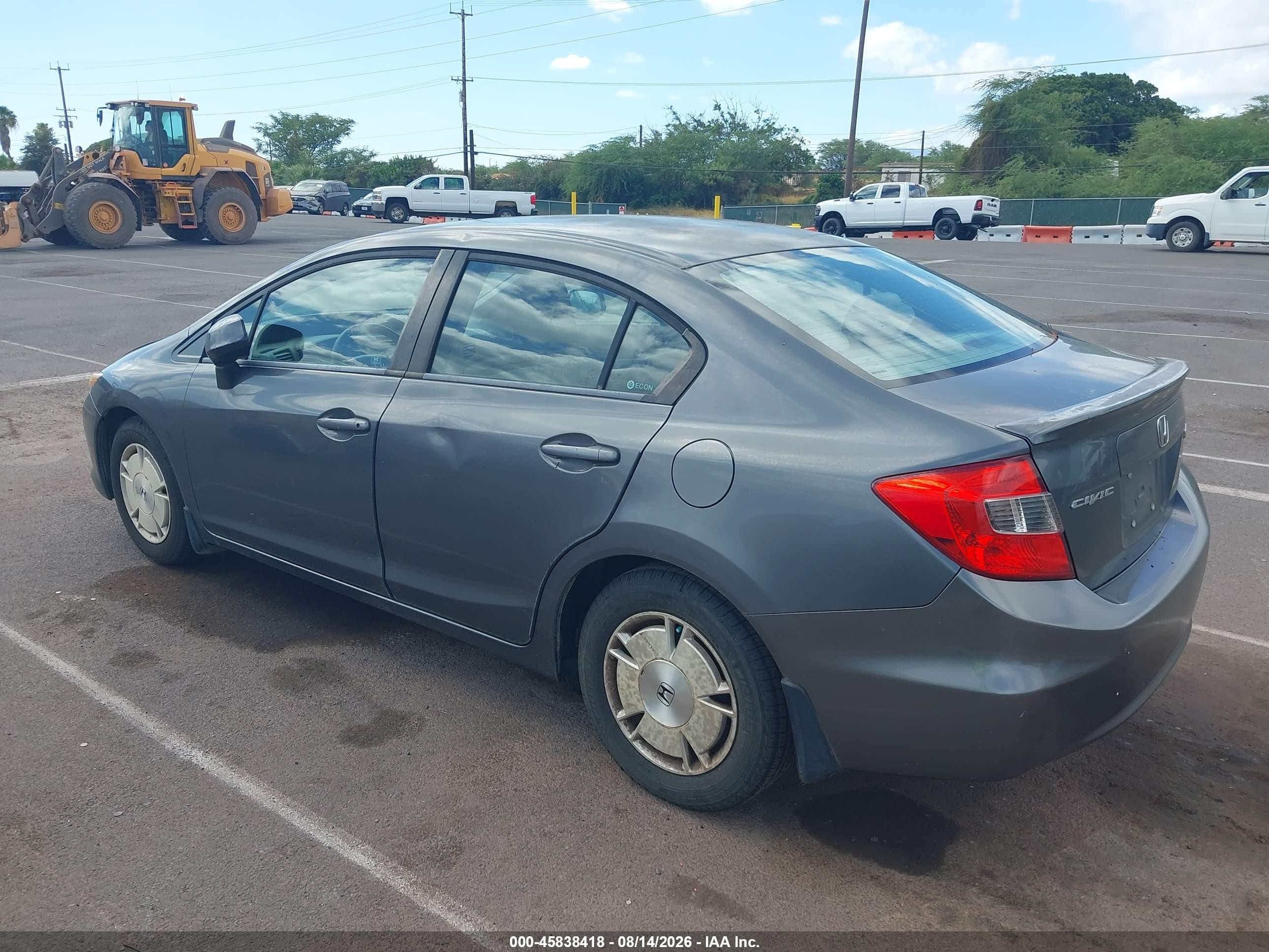 2012 Honda Civic Hf Gray vin: 2HGFB2F61CH317895