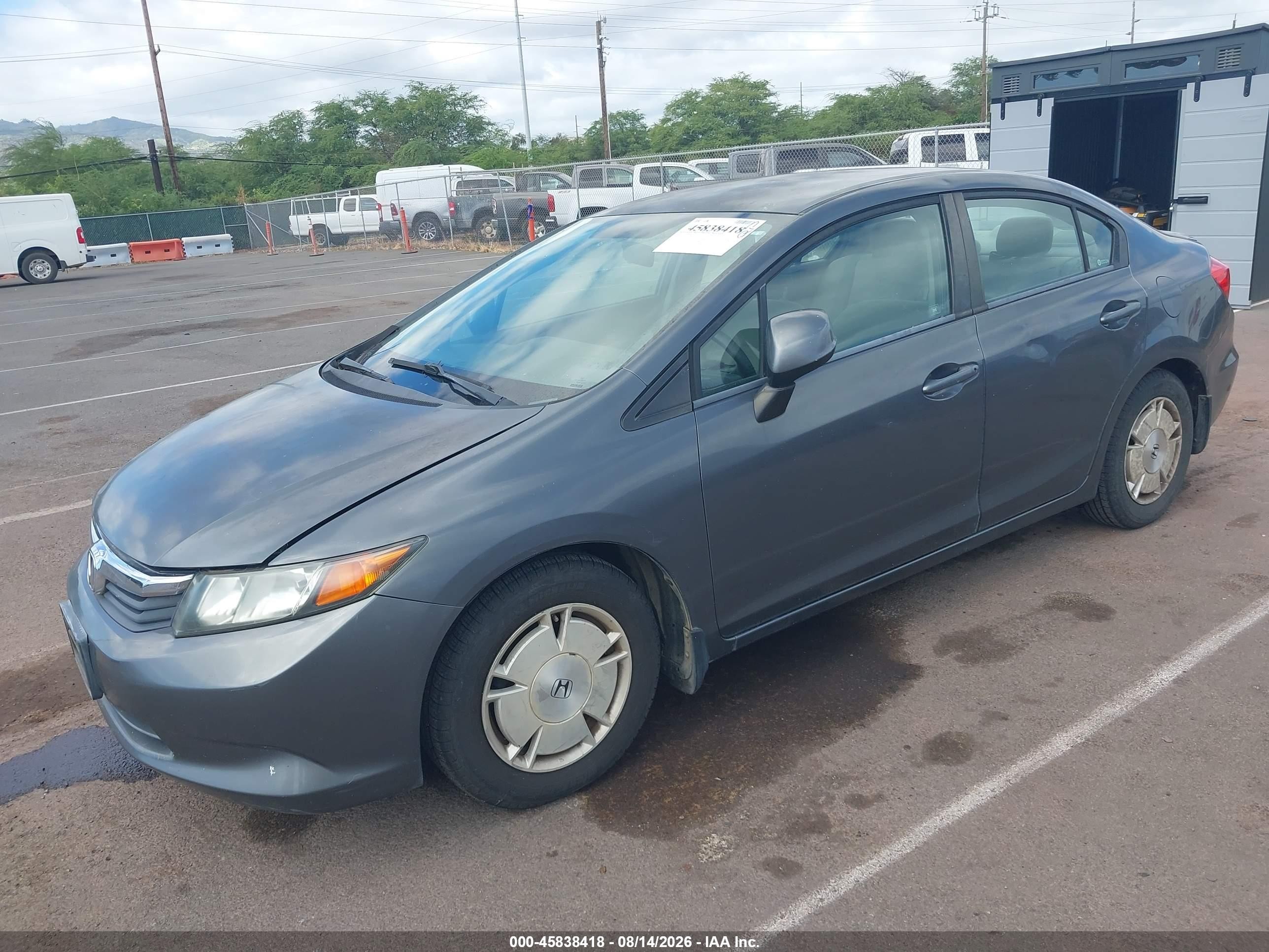 2012 Honda Civic Hf Gray vin: 2HGFB2F61CH317895
