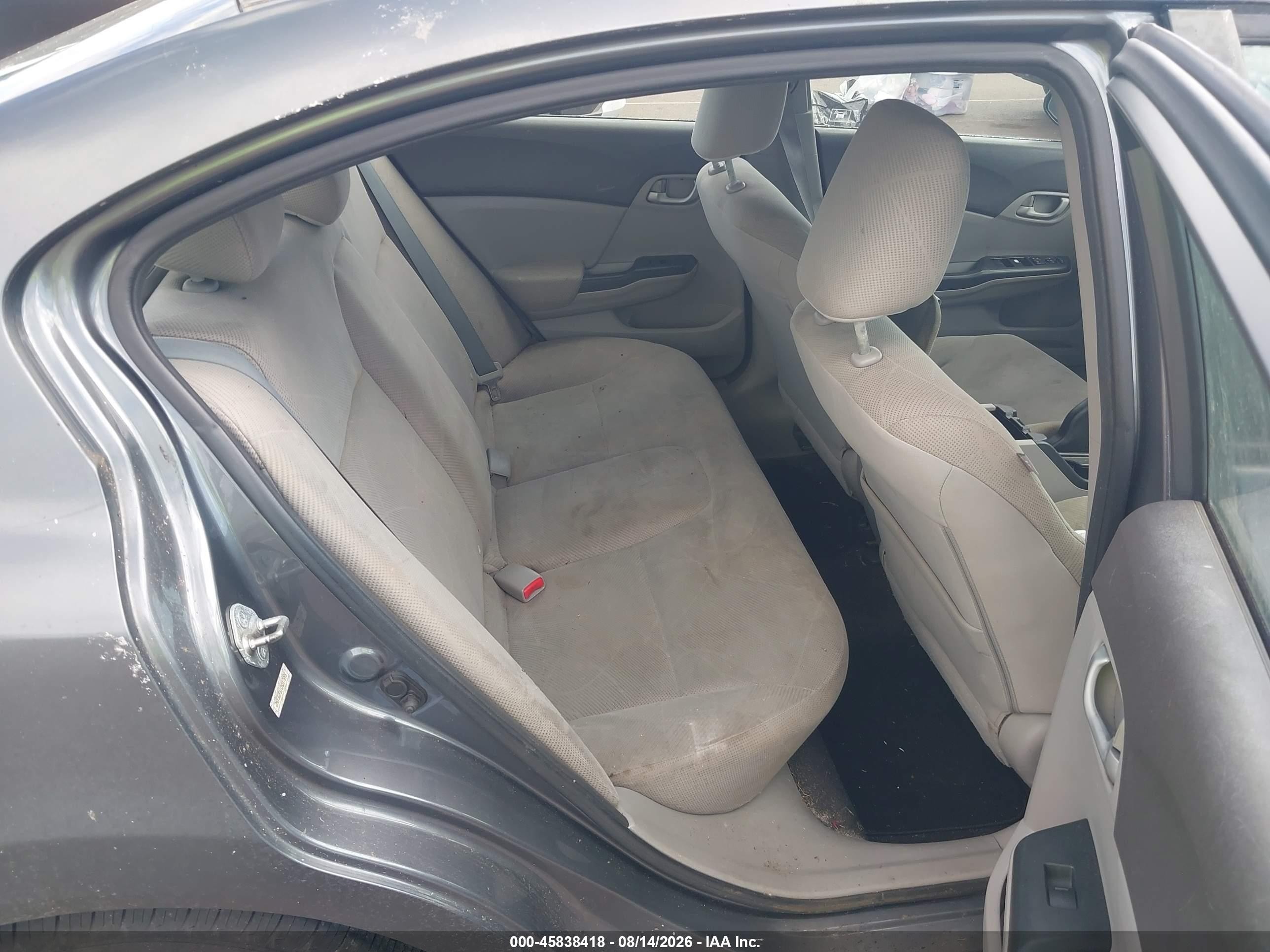 2012 Honda Civic Hf Gray vin: 2HGFB2F61CH317895