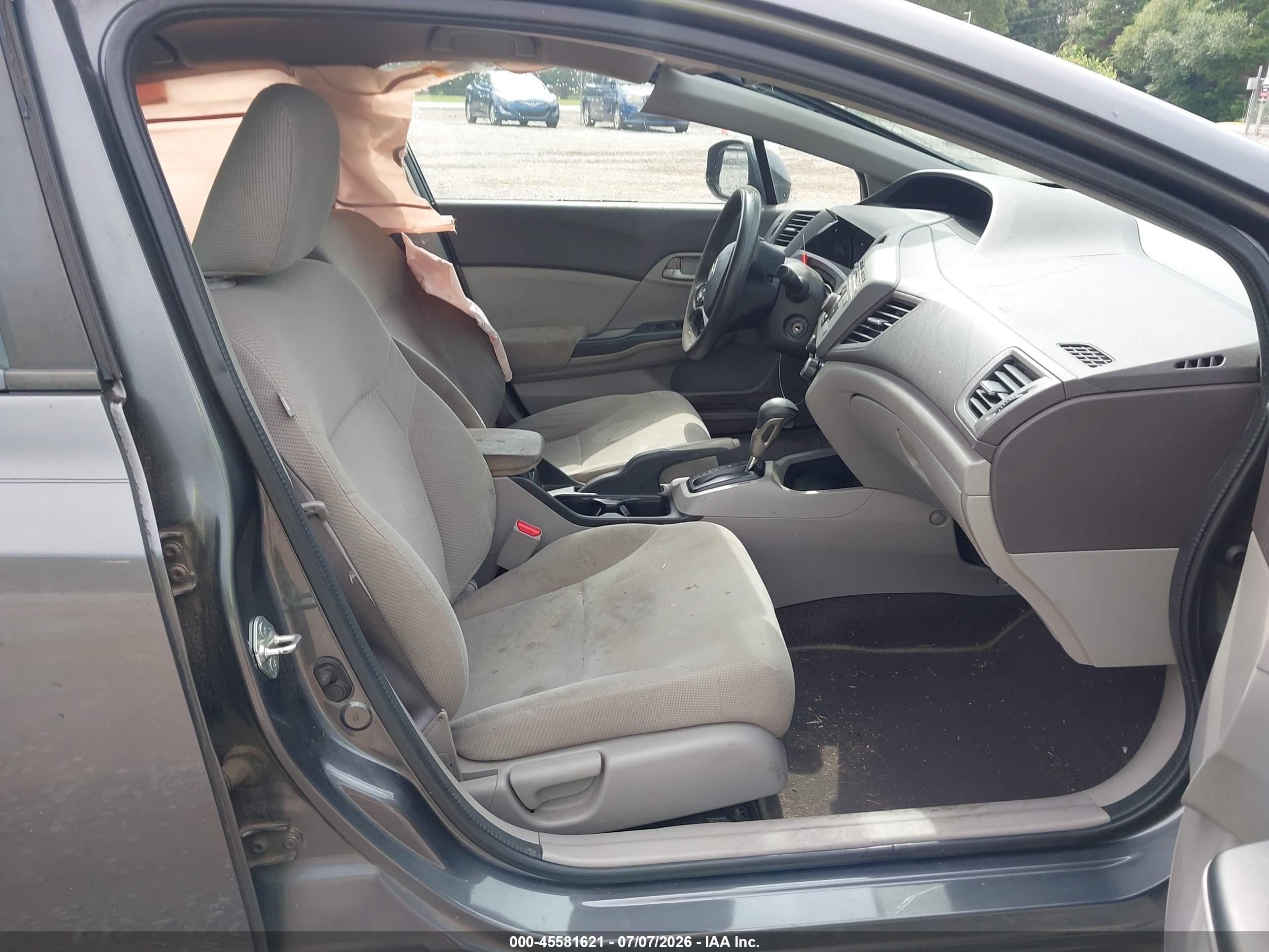 2012 Honda Civic Hf Gray vin: 2HGFB2F61CH568643