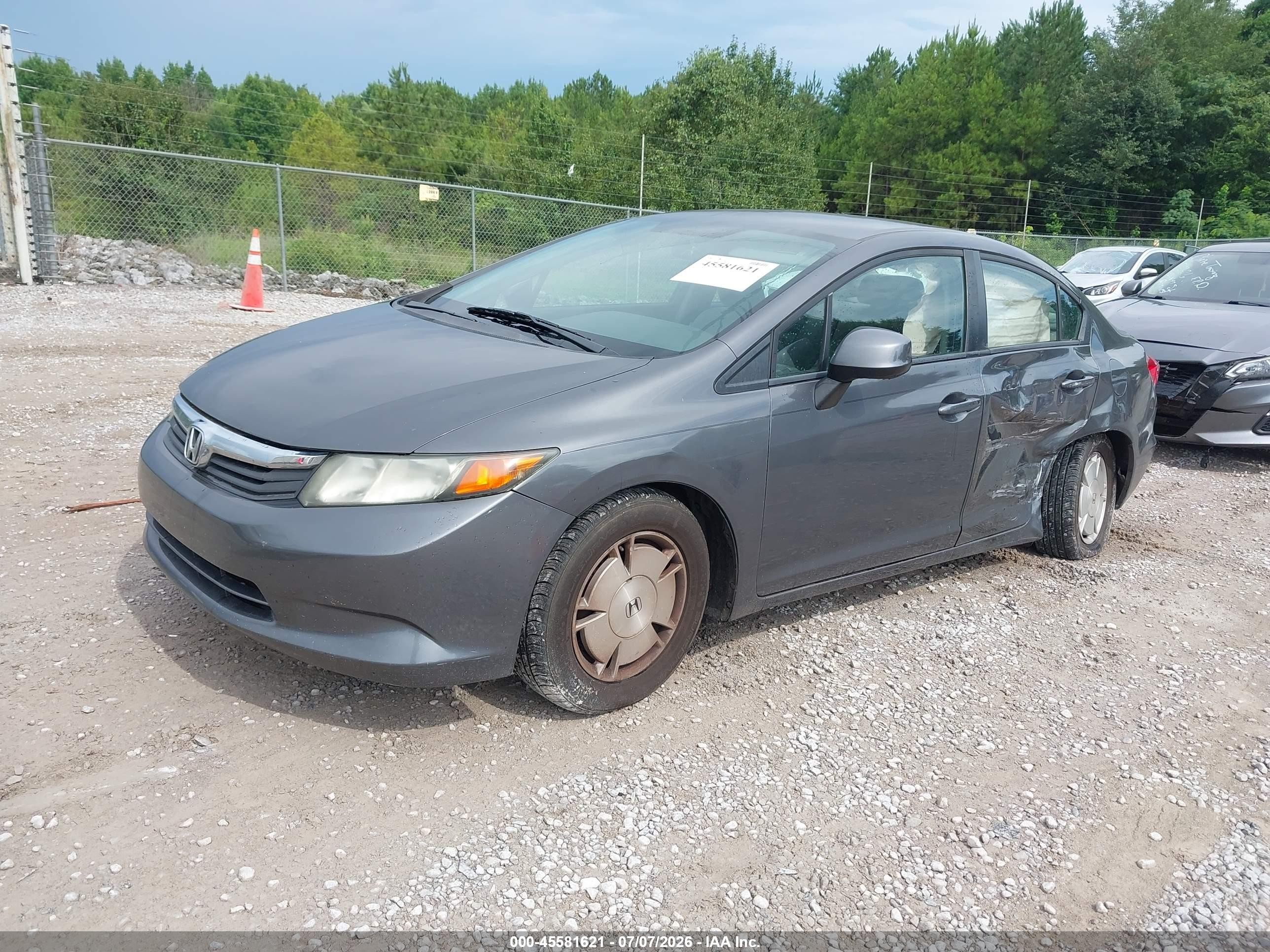2012 Honda Civic Hf Gray vin: 2HGFB2F61CH568643