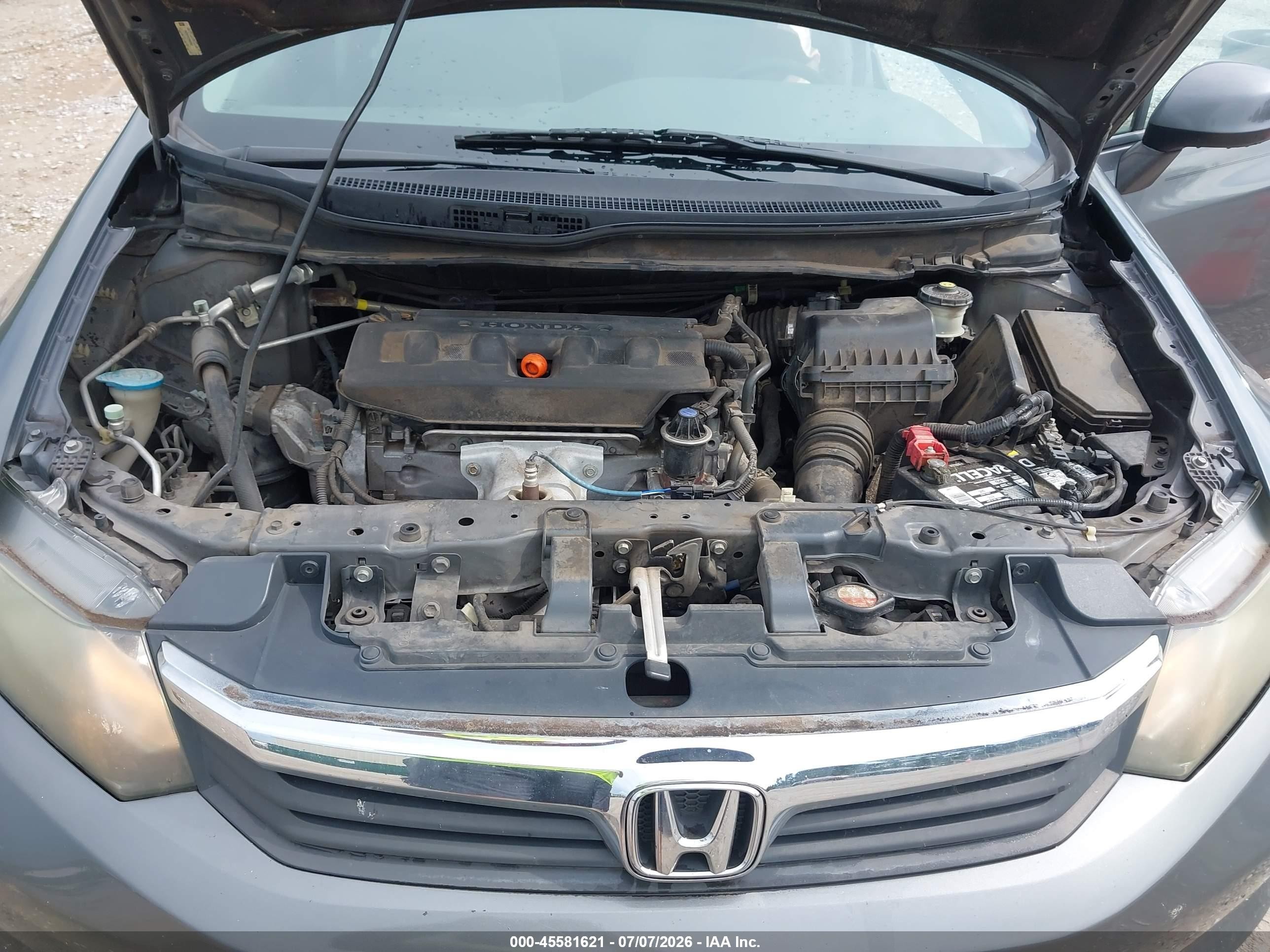 2012 Honda Civic Hf Gray vin: 2HGFB2F61CH568643