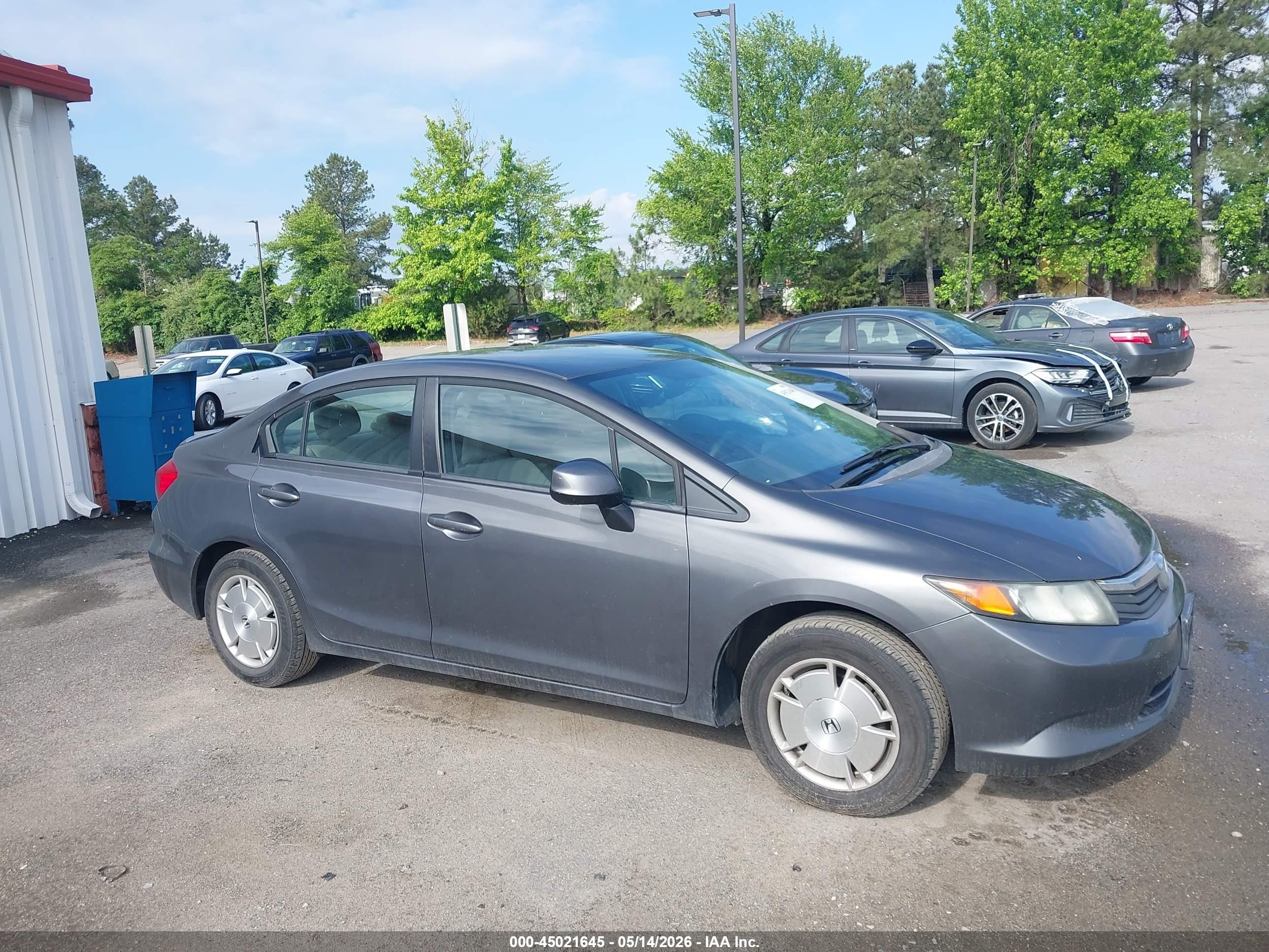 2012 Honda Civic Hf Gray vin: 2HGFB2F62CH518513