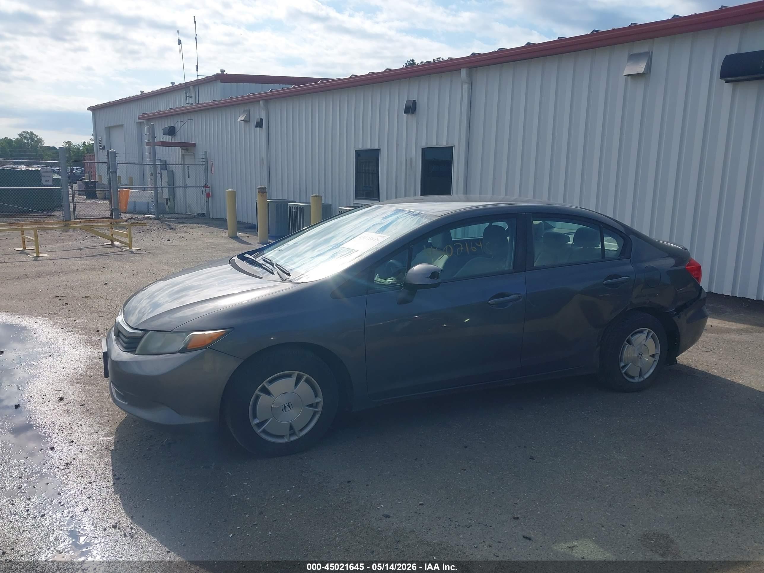 2012 Honda Civic Hf Gray vin: 2HGFB2F62CH518513