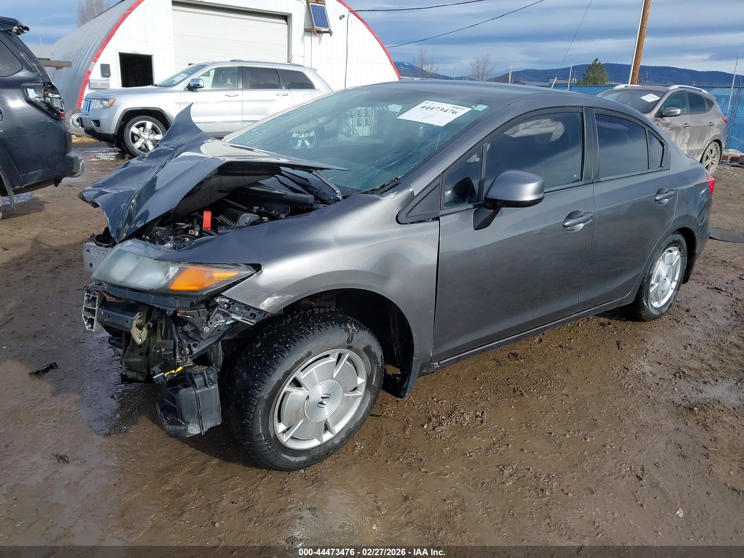 2012 Honda Civic Hf Серый vin: 2HGFB2F62CH546182