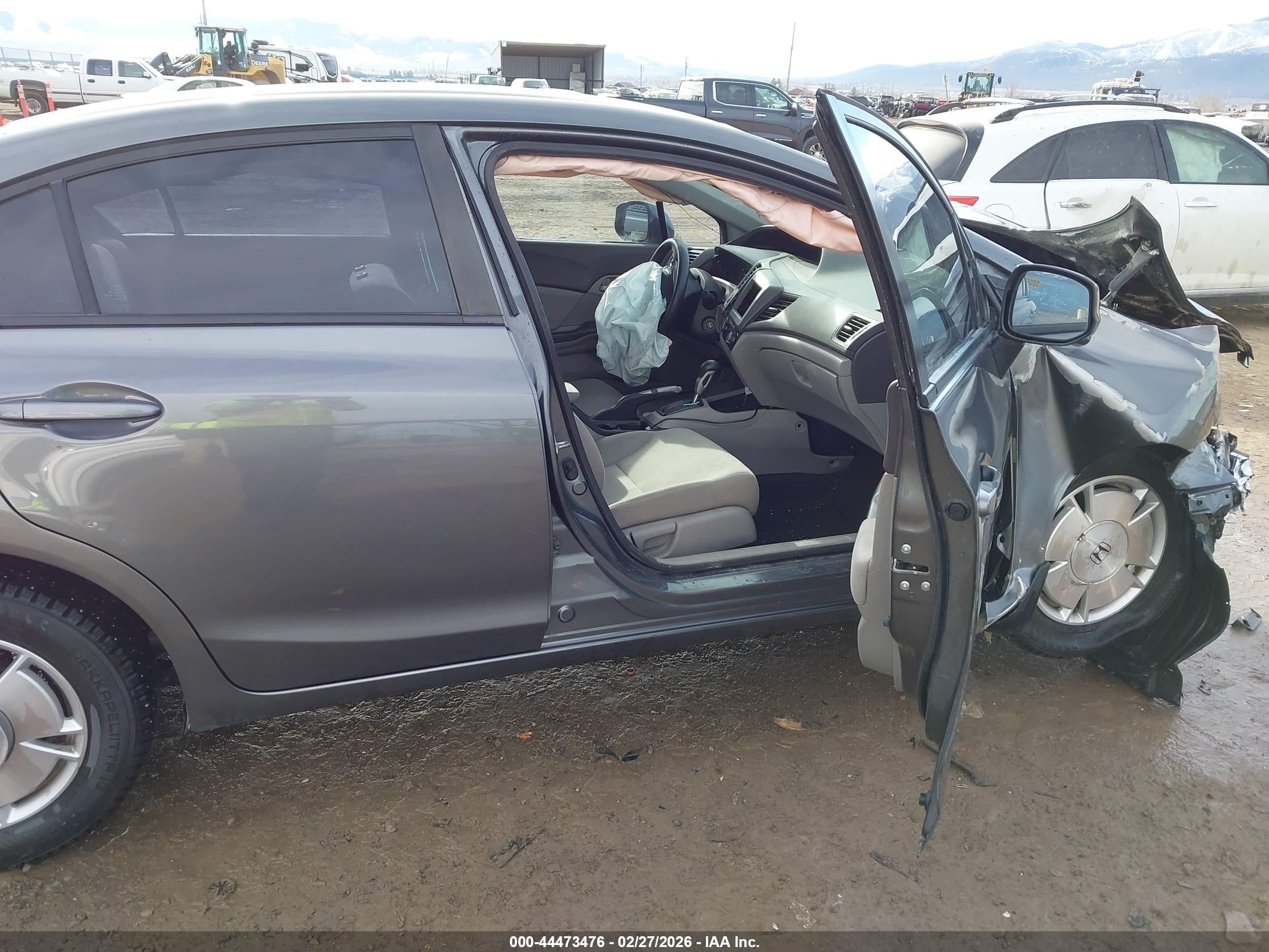 2012 Honda Civic Hf Серый vin: 2HGFB2F62CH546182