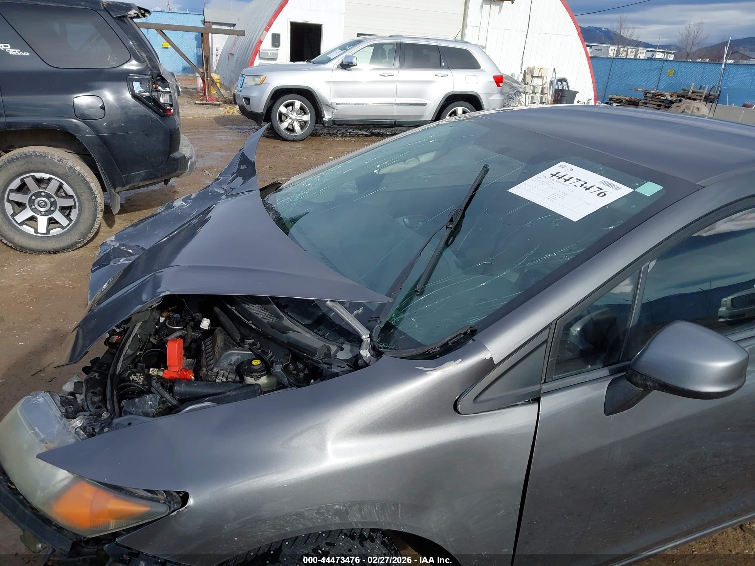 2012 Honda Civic Hf Серый vin: 2HGFB2F62CH546182