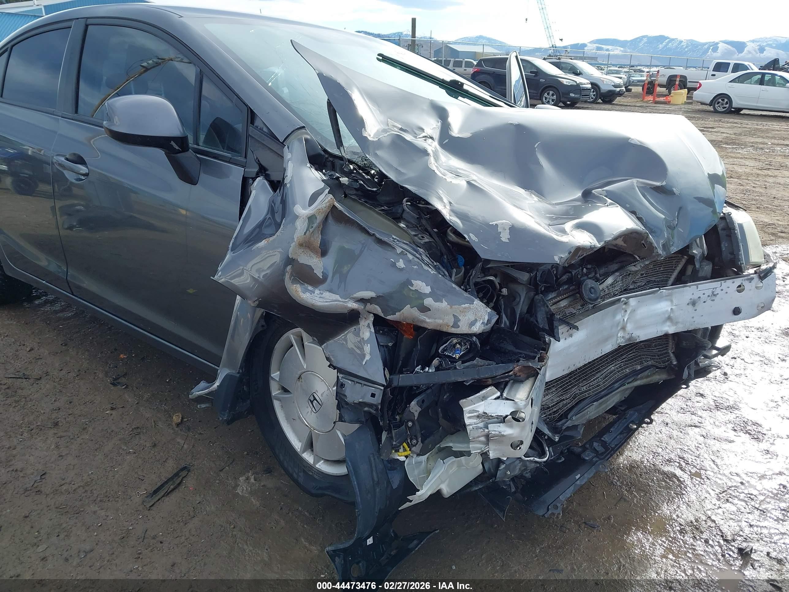 2012 Honda Civic Hf Серый vin: 2HGFB2F62CH546182