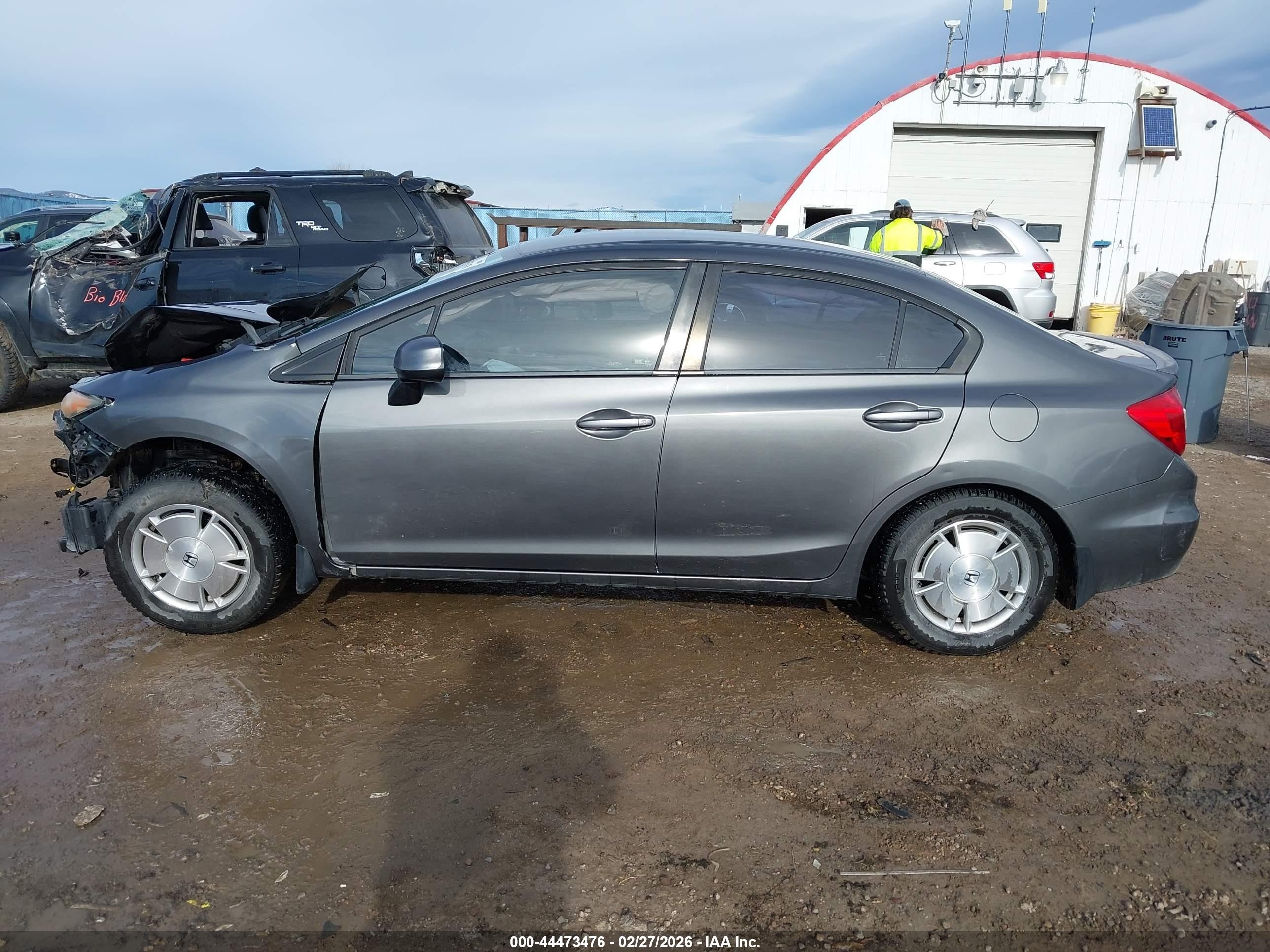 2012 Honda Civic Hf Серый vin: 2HGFB2F62CH546182