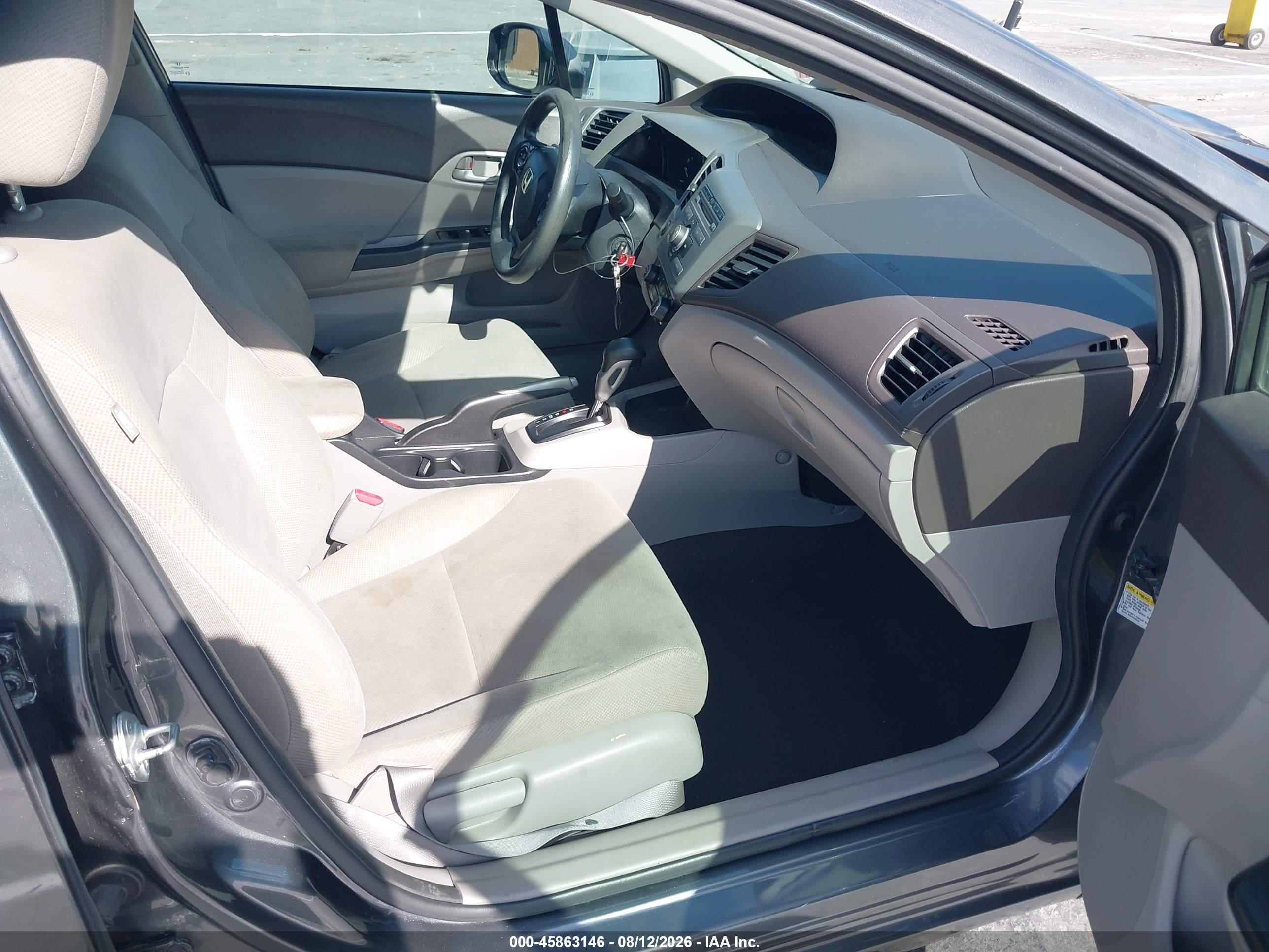 2012 Honda Civic Hf Gray vin: 2HGFB2F63CH535627