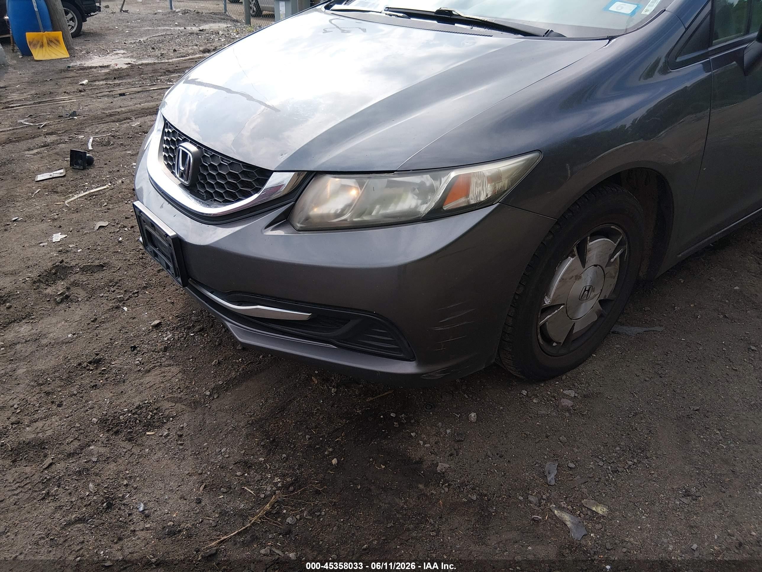 2013 Honda Civic Hf Gray vin: 2HGFB2F63DH534446