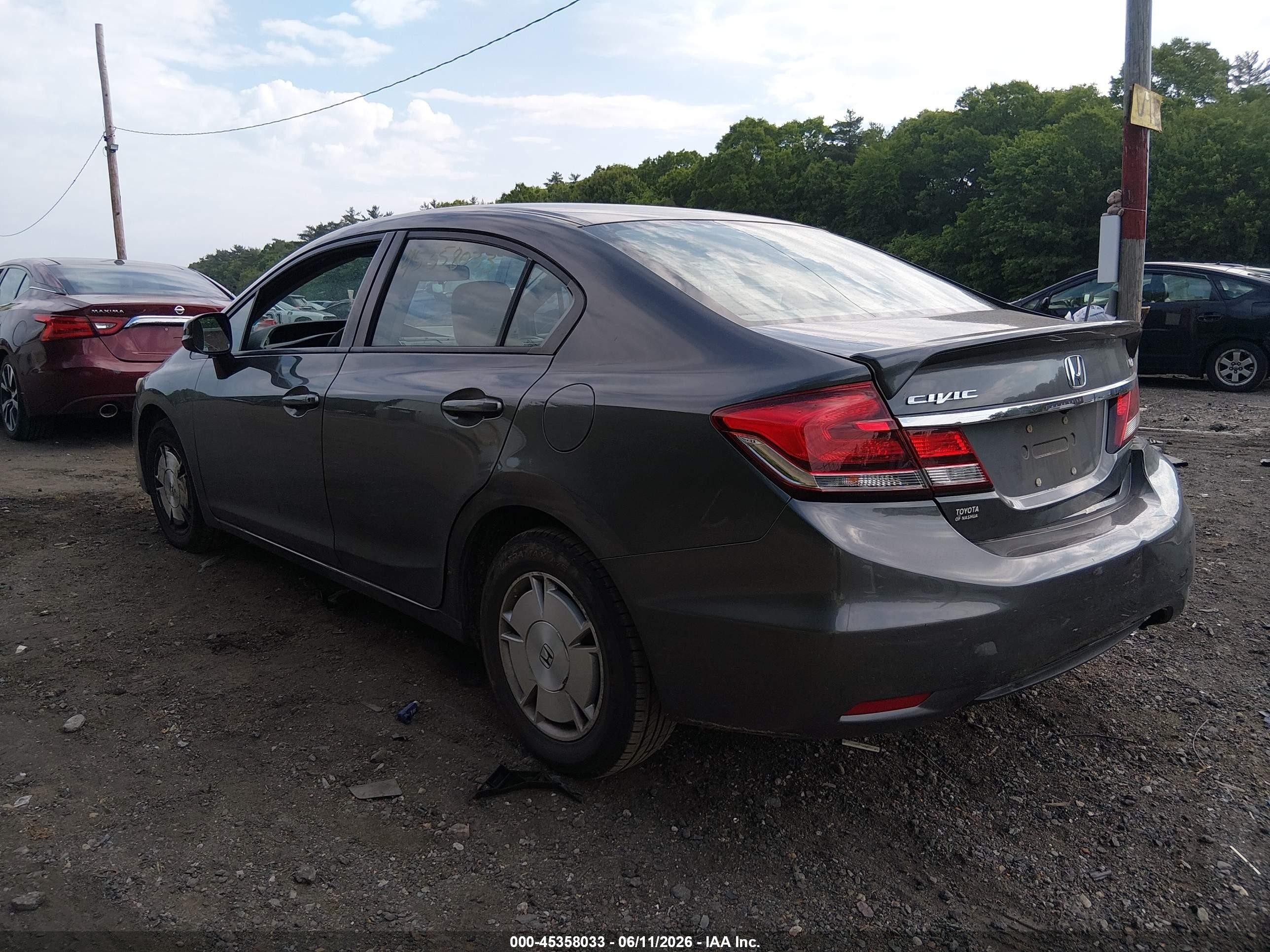 2013 Honda Civic Hf Gray vin: 2HGFB2F63DH534446