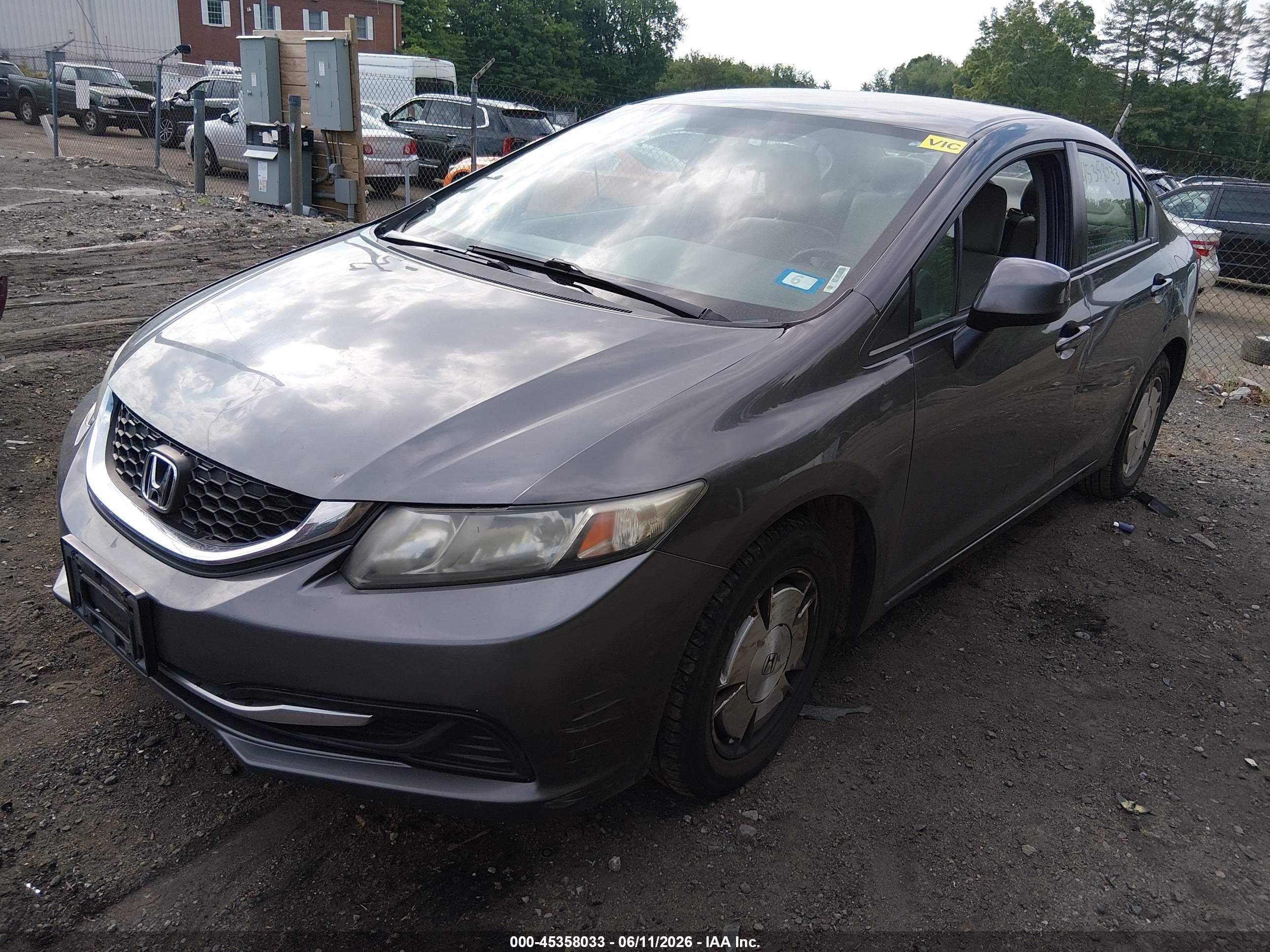 2013 Honda Civic Hf Gray vin: 2HGFB2F63DH534446